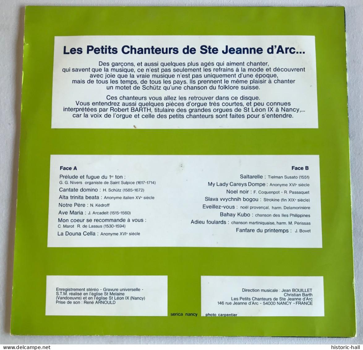 LES PETITS CHANTEURS DE STE JEANNE D’ARC DE NANCY - LP  - French Press - Gospel & Religiöser Gesang