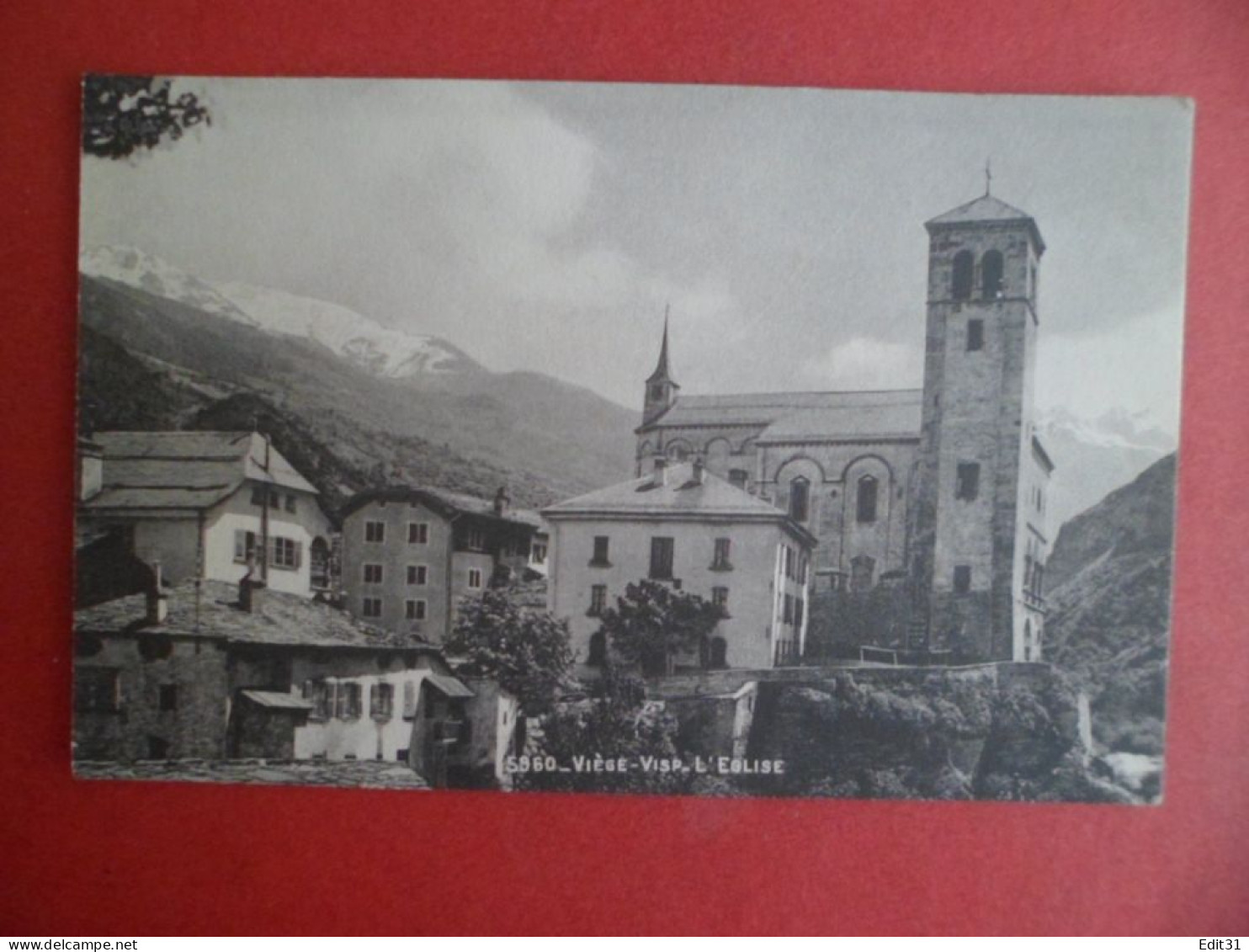 CPA - VIEGE VISP - Valais, Suisse - L' Eglise - Viège