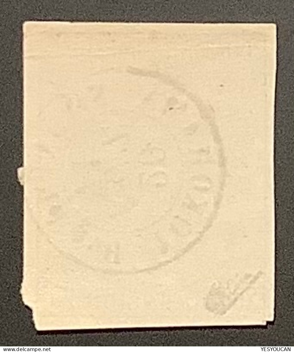 YOKOHAMA BUREAU FRANÇAIS1871 RRR ! France Timbre Fiscal Dimension/mandat Postal(Japon BFE Japan French P.o Revenue Stamp - 1849-1876: Classic Period