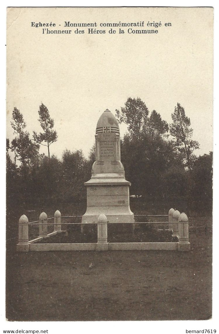 Belgique  - Eghezee -  Monument  Commemoratif  Erige  En L'honneur  Des Heros  De La Commune - Eghezee