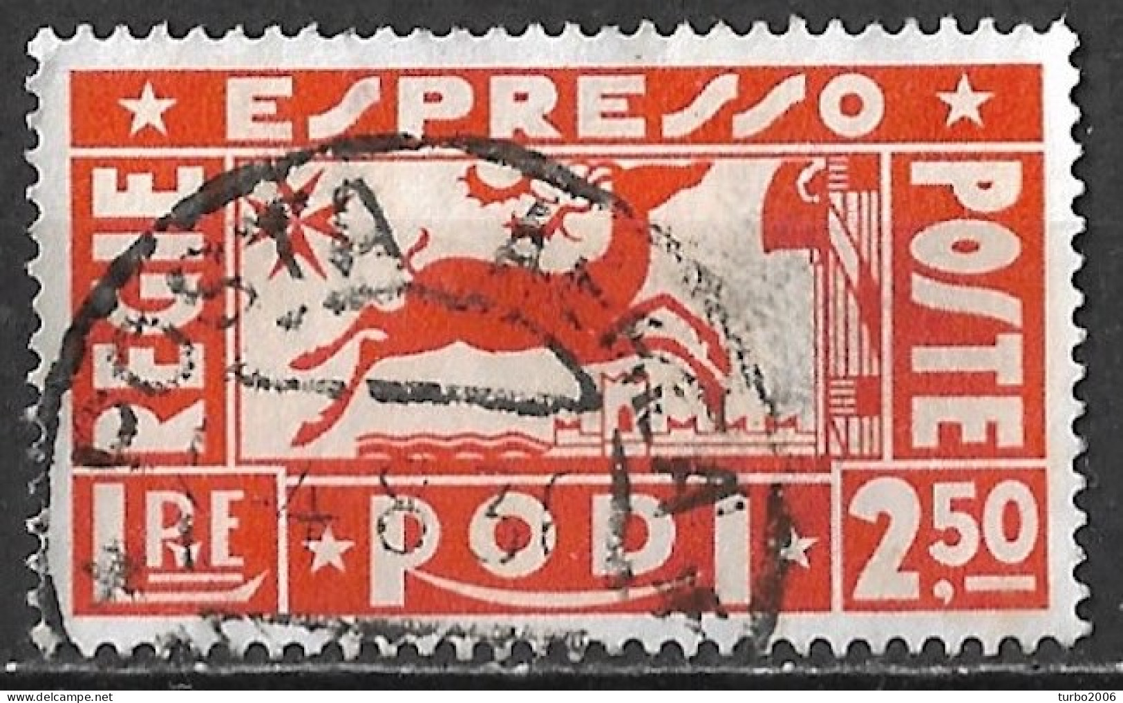 DODECANESE 1936 RODI Express Stamps £ 2.50 Orange Vl. E 2 - Dodecanese