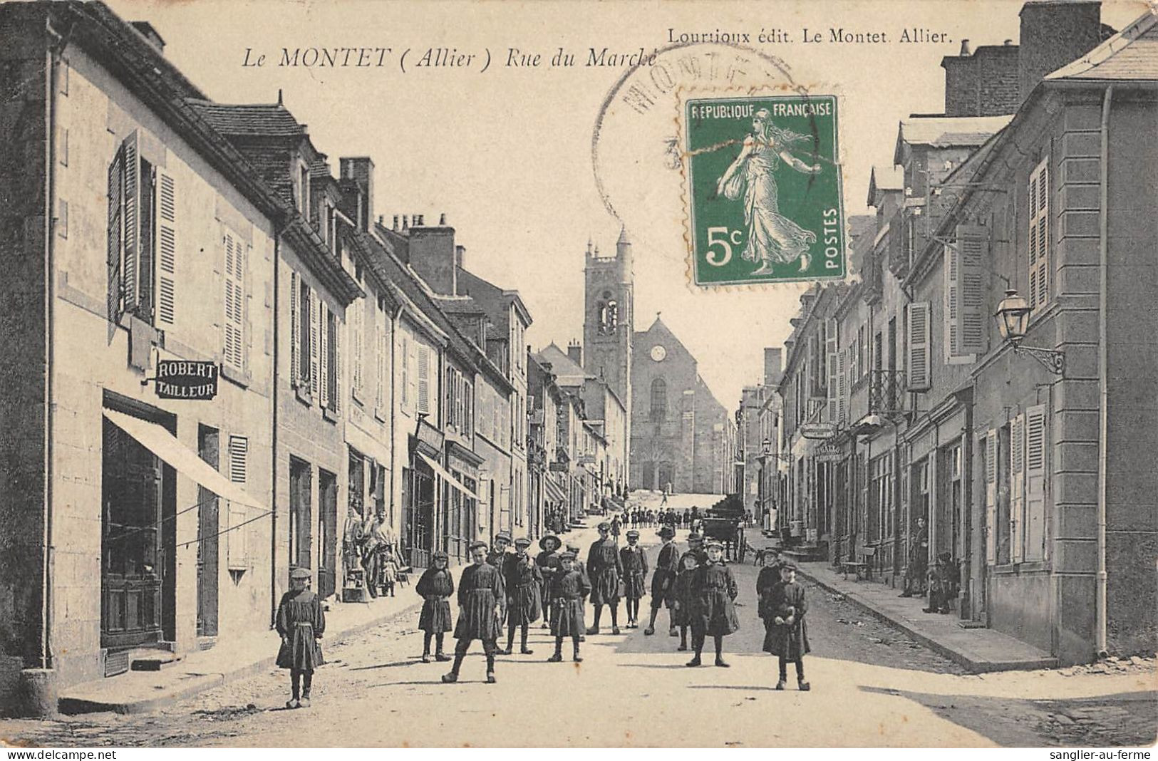 CPA 03 LE MONTET / RUE DU MARCHE - Sonstige & Ohne Zuordnung