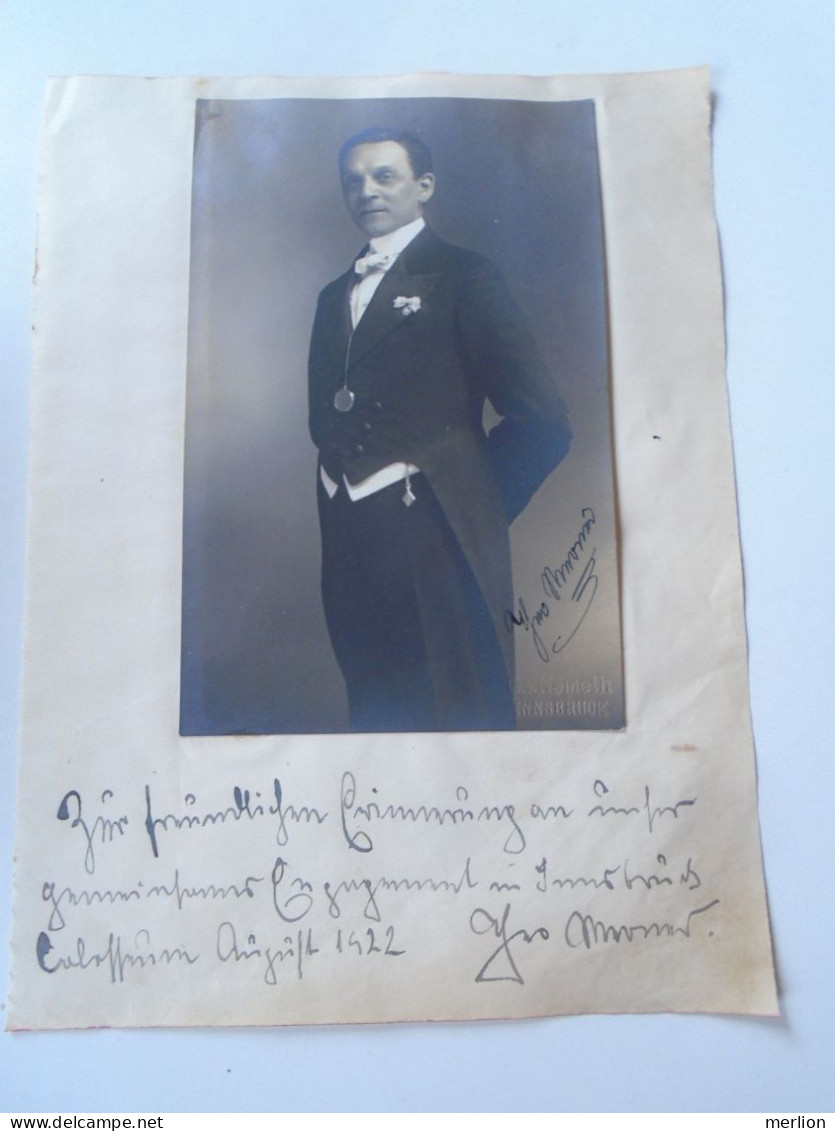 ZA452.7 Circus Memorabilia- Autograph To Identify -1922 Cirque   Innsbruck Colosseum  Zirkus - Schauspieler Und Komiker