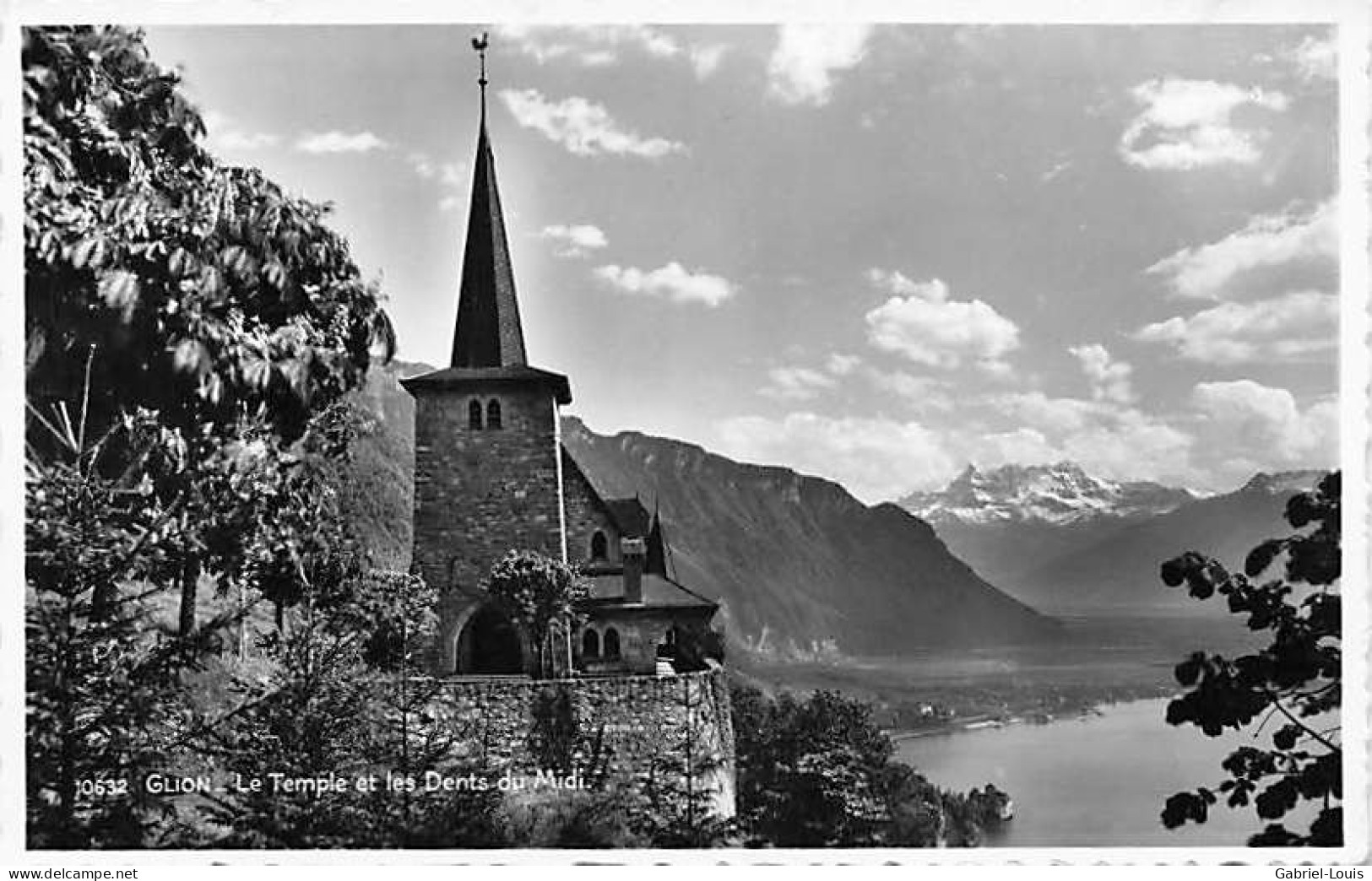 Glion Le Temple Et Les Dents Du Midi - Autres & Non Classés