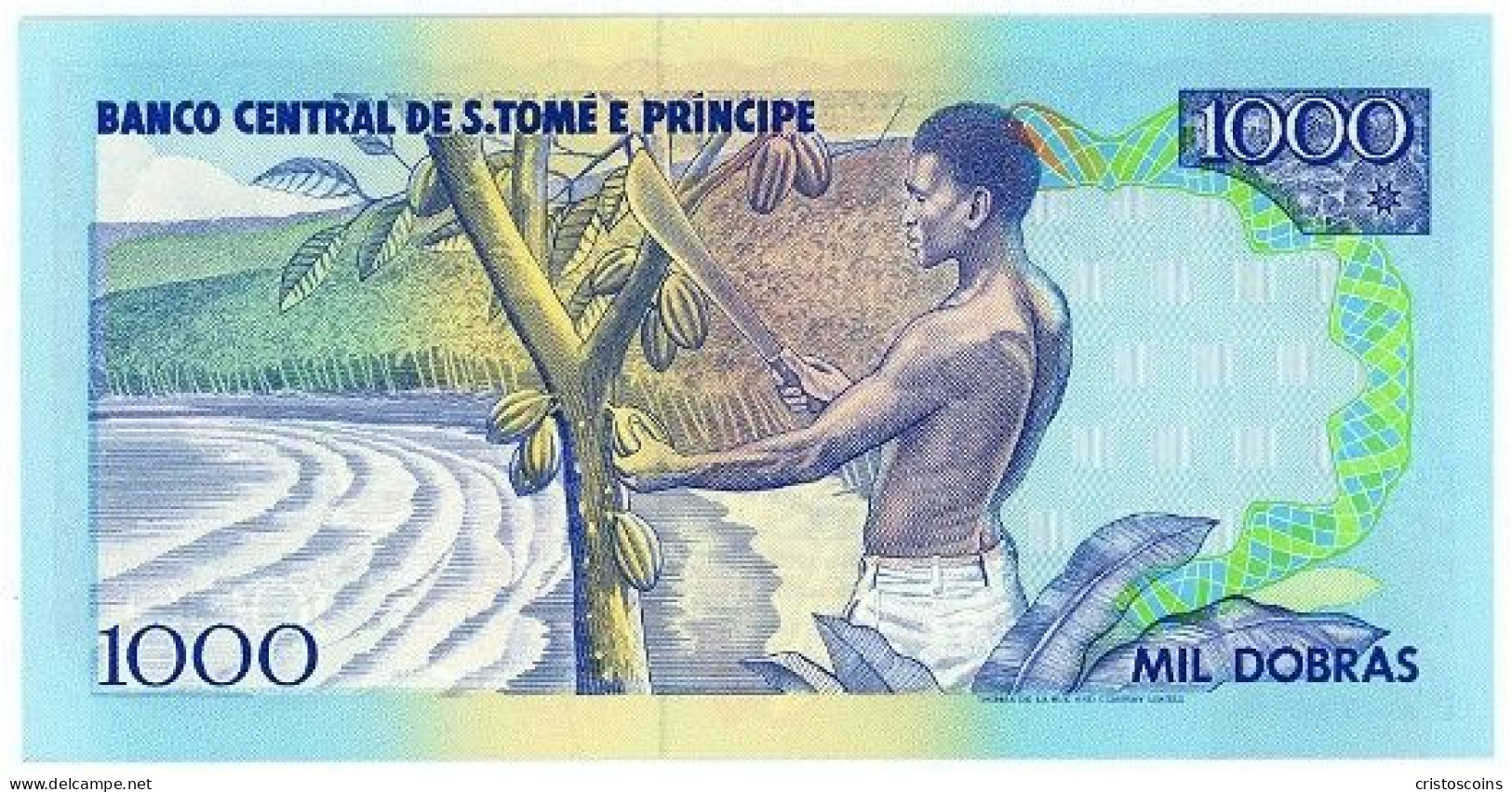 .Saint Thomas & Prince 1000 Dobras 1993 P64 UNC(B/1-30 - Sao Tomé Et Principe