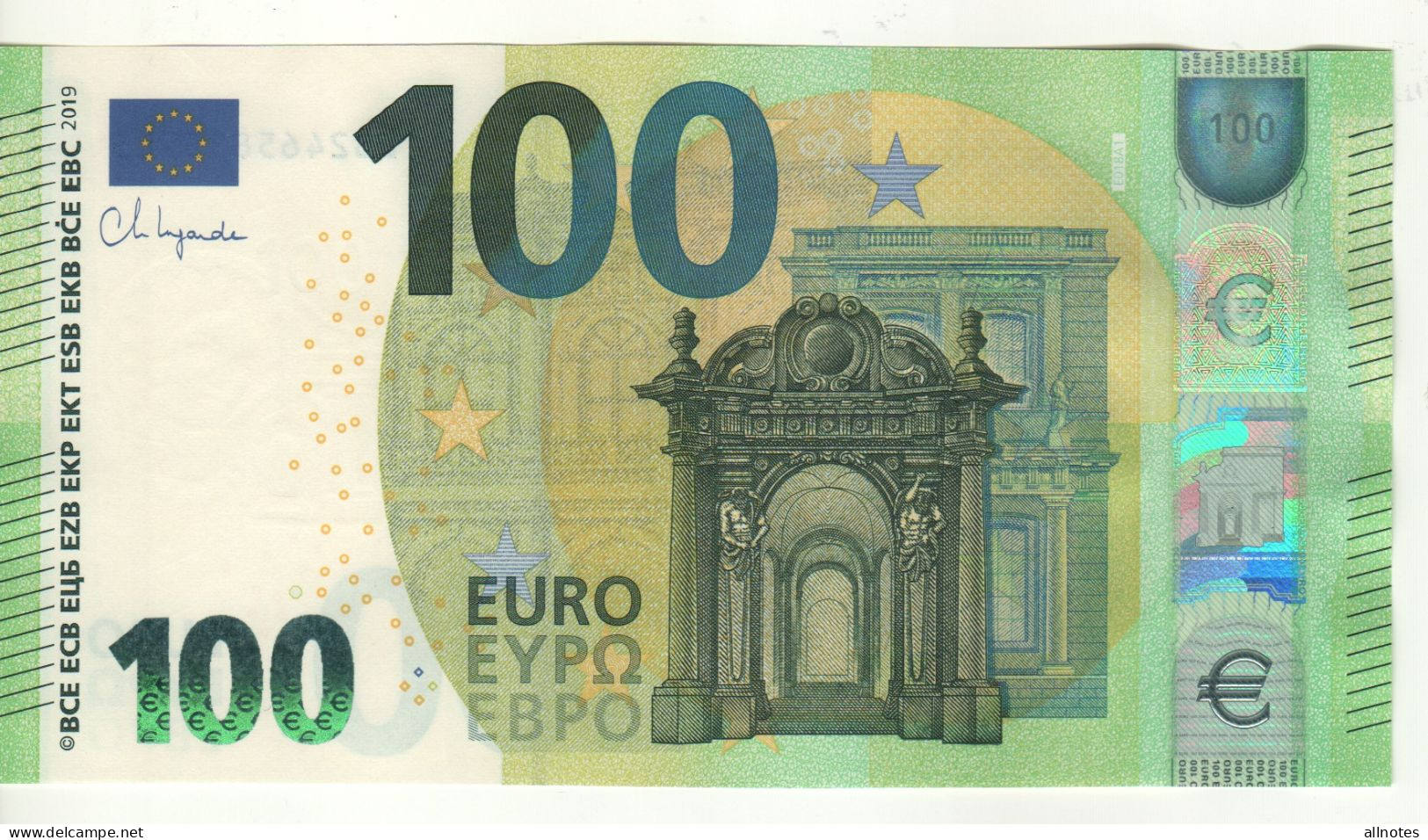 100 EURO   Ch. Lagarde  E 018 A1    EB2465815905    / FDS - UNC - 100 Euro