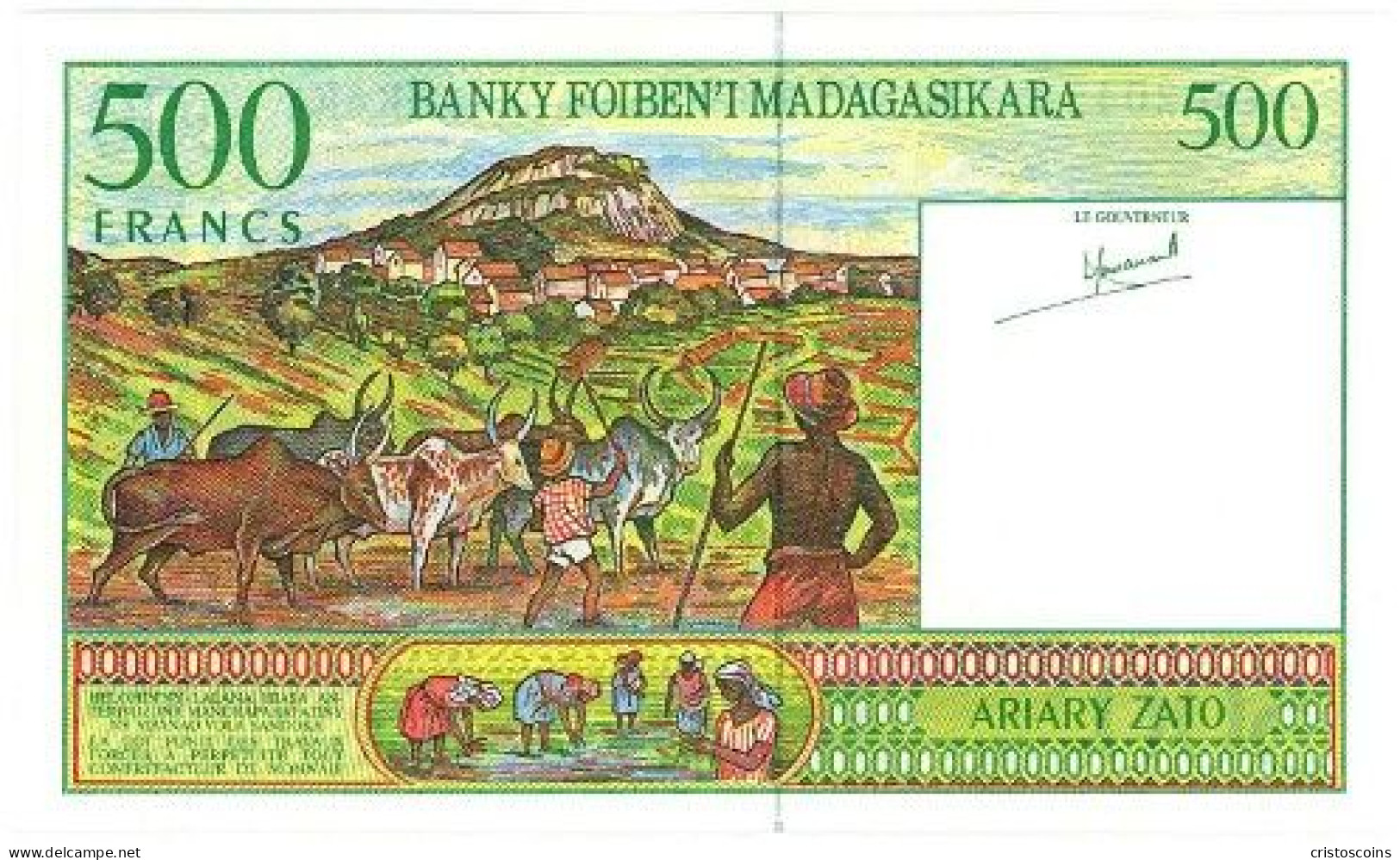 Madacascar 500 Francs/100 Ariary (ND)P75a UNC(B/1-32 - Madagascar