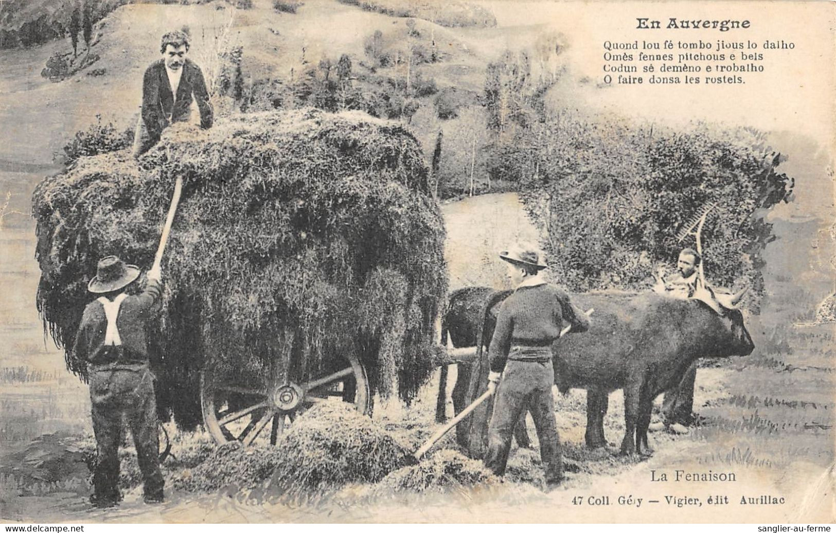 CPA 15 CANTAL / EN AUVERGNE / LA FENAISON - Autres & Non Classés