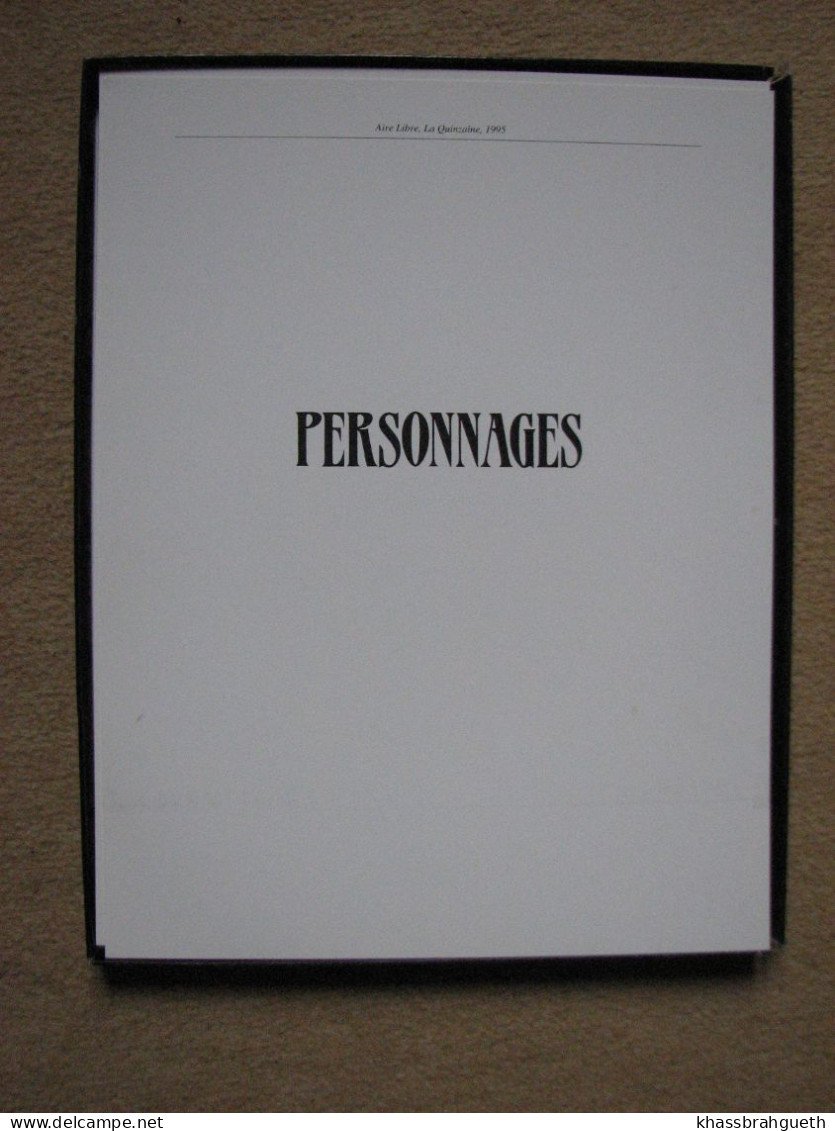 AIRE-LIBRE - COFFRET "PERSONNAGES" (DUPUIS 1995) - BERTHET CONRAD COSEY FRANK HAUSMAN HERMANN... - Portfolios