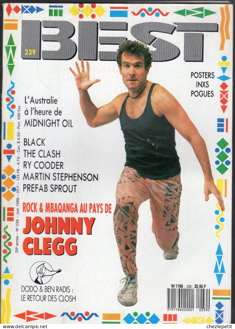 BEST N°239 Johnny Clegg The Clash Inxs Pogues Dolly Parton Ry Cooder Black - Muziek