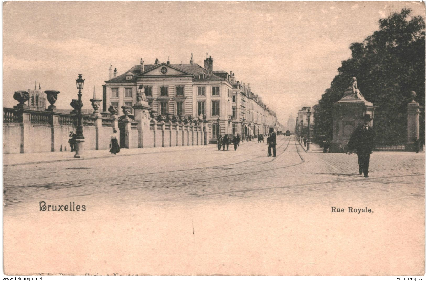 Carte Postale  Belgique  Bruxelles Rue Royale Début 1900 VM72157ok - Lanen, Boulevards