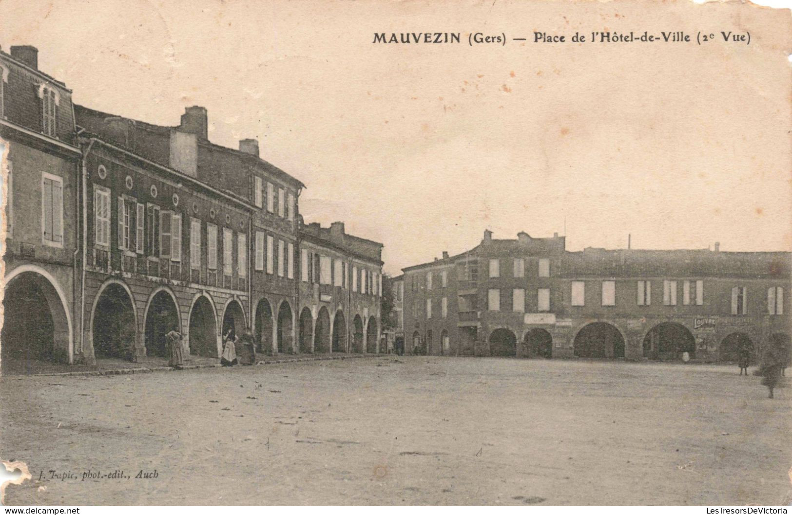 FRANCE - Mauvezin - Place De L'hôtel De Ville - Carte Postale Ancienne - Altri & Non Classificati