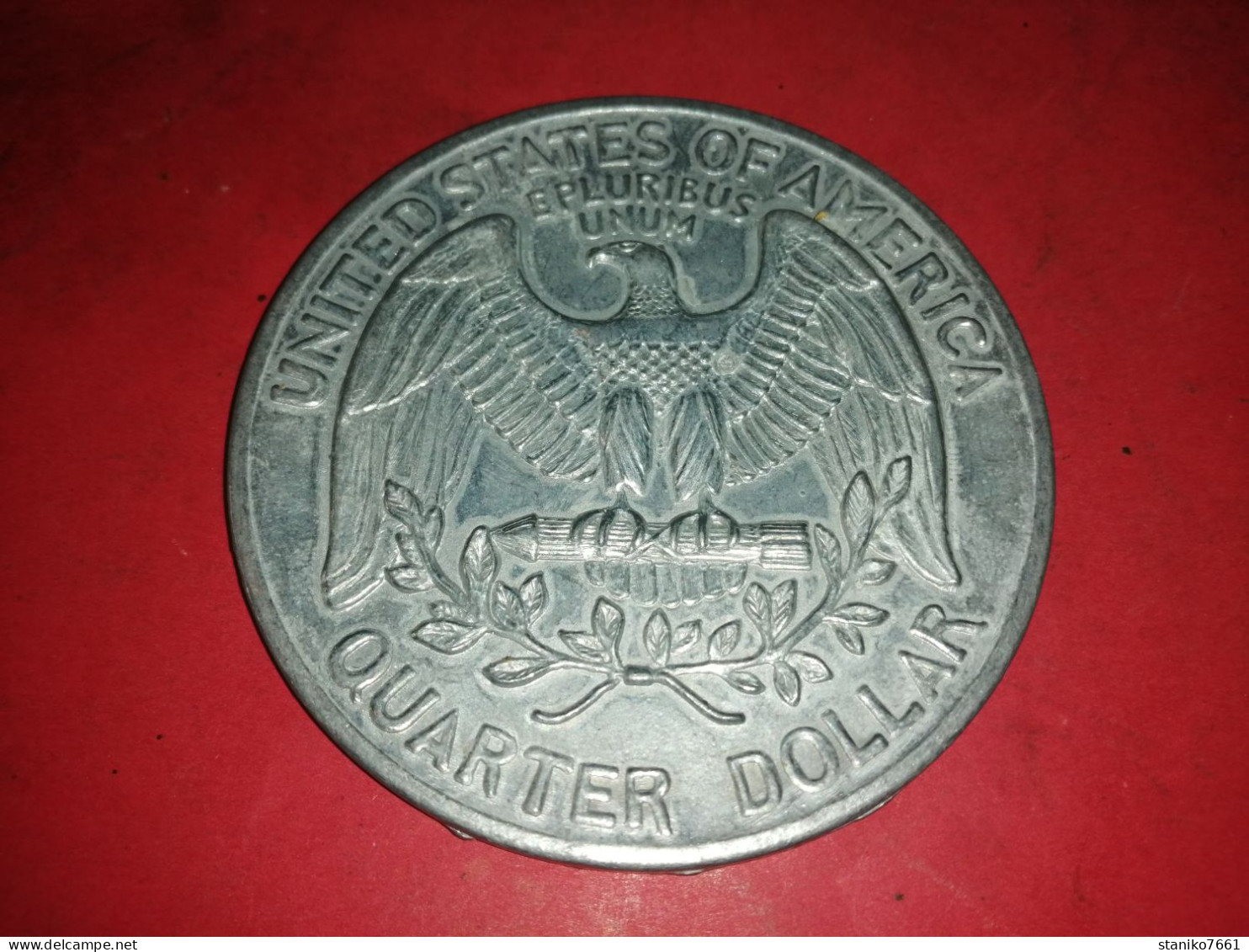 RARE QUARTER DOLLARD LIBERTY 1972 GRANDE MEDAILLE USA ETATS UNIS UNITED STATES OF AMERICA REPRODUCTION - Colecciones