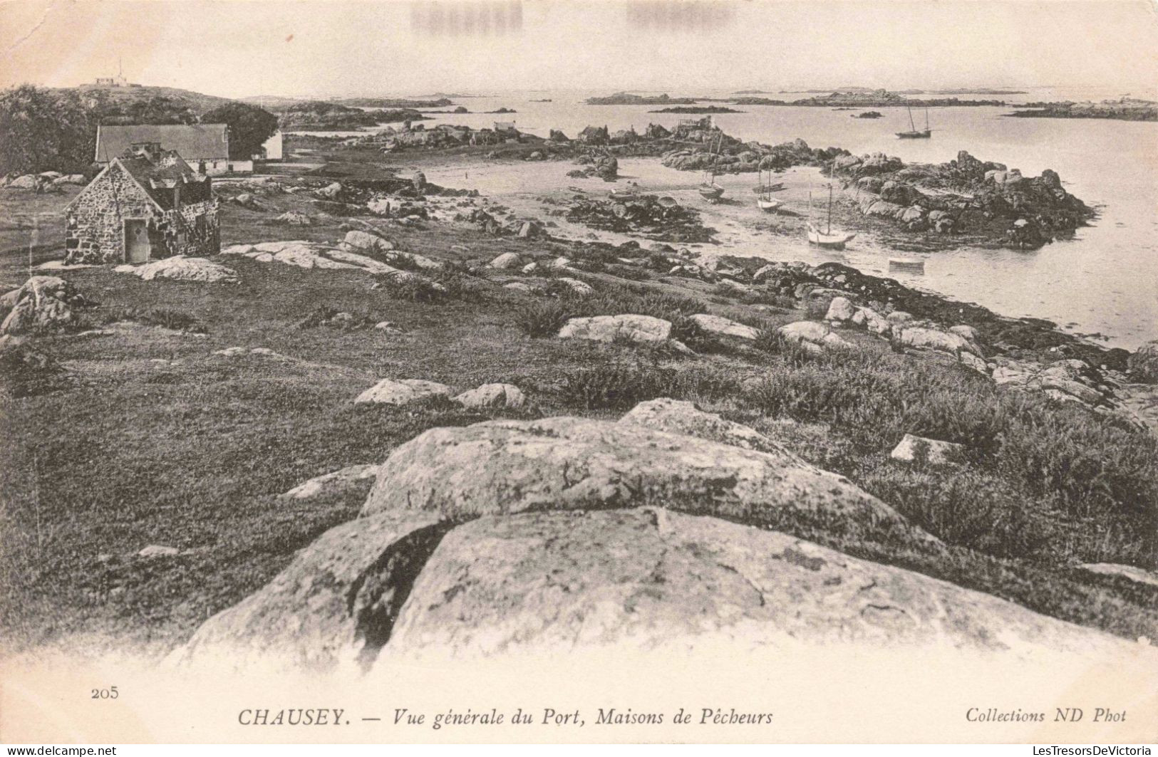 FRANCE - Chausey - Vue Générale Du Port - Carte Postale Ancienne - Other & Unclassified