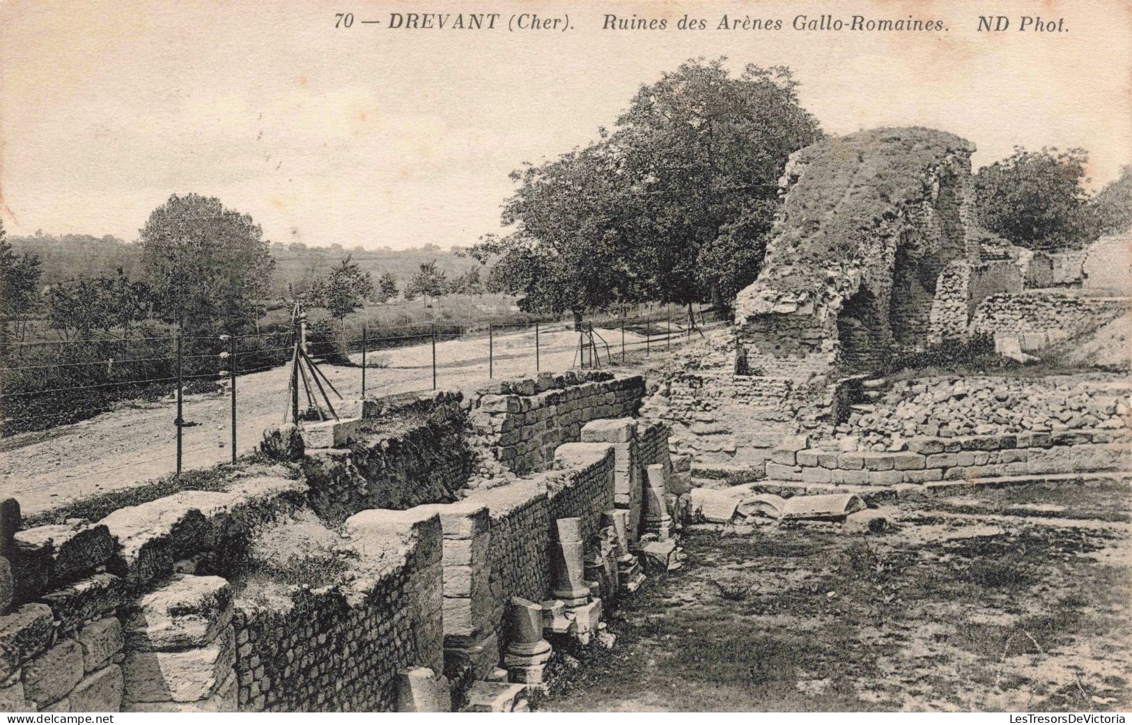 FRANCE - Drevant - Ruines Des Arènes Gallo-Romaines - Carte Postale Ancienne - Autres & Non Classés