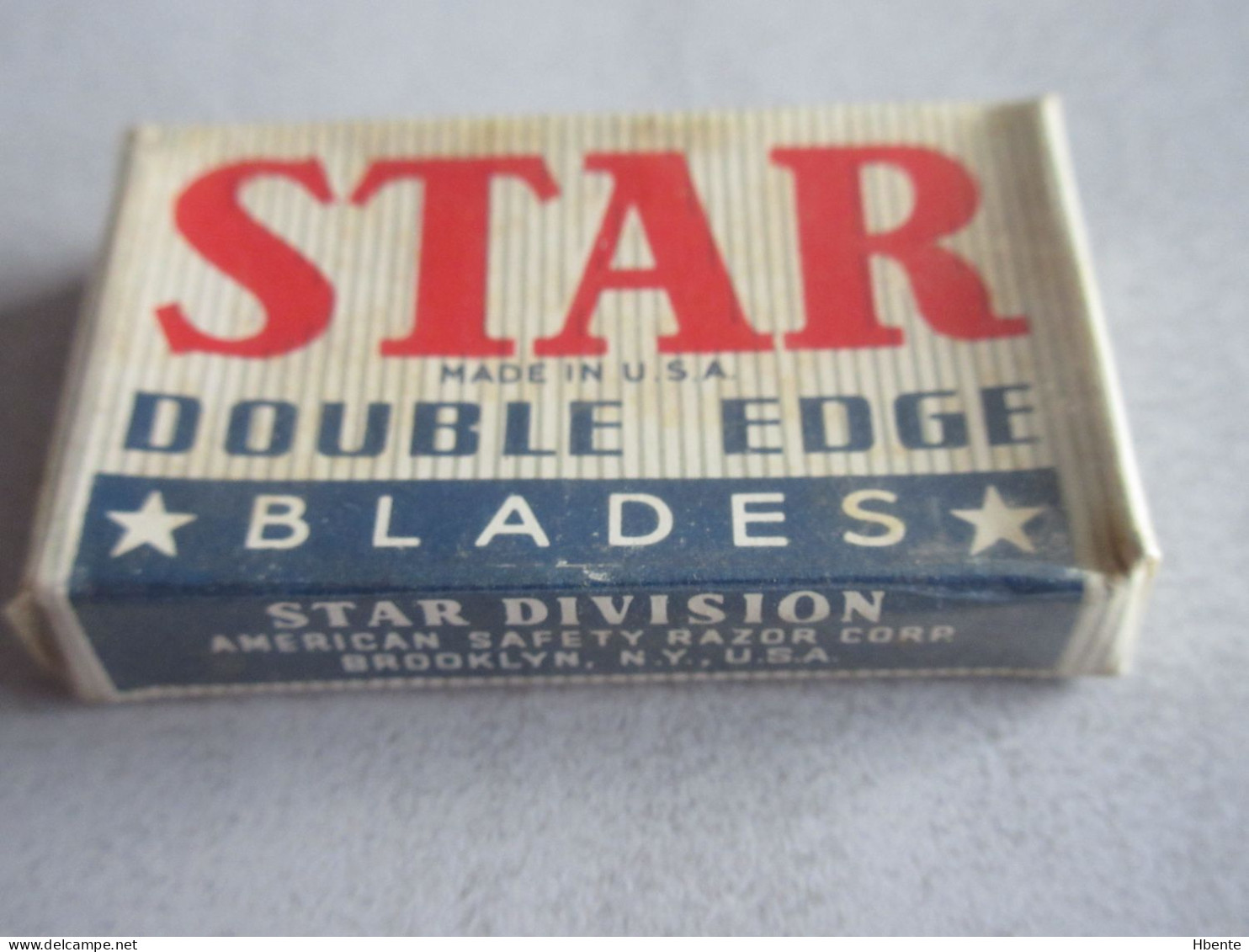 Boite Complète Scellée De 5 Lames De Rasoir STAR DOUBLE EDGE American - Complet Sealed Box Of 5 Rasor Blades - Lamette Da Barba