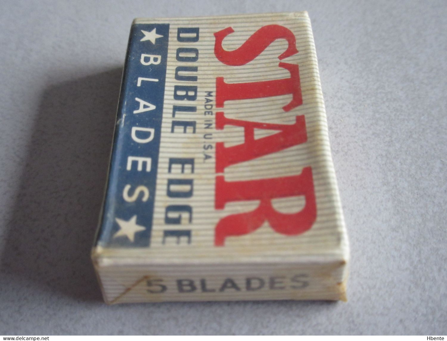 Boite Complète Scellée De 5 Lames De Rasoir STAR DOUBLE EDGE American - Complet Sealed Box Of 5 Rasor Blades - Scheermesjes