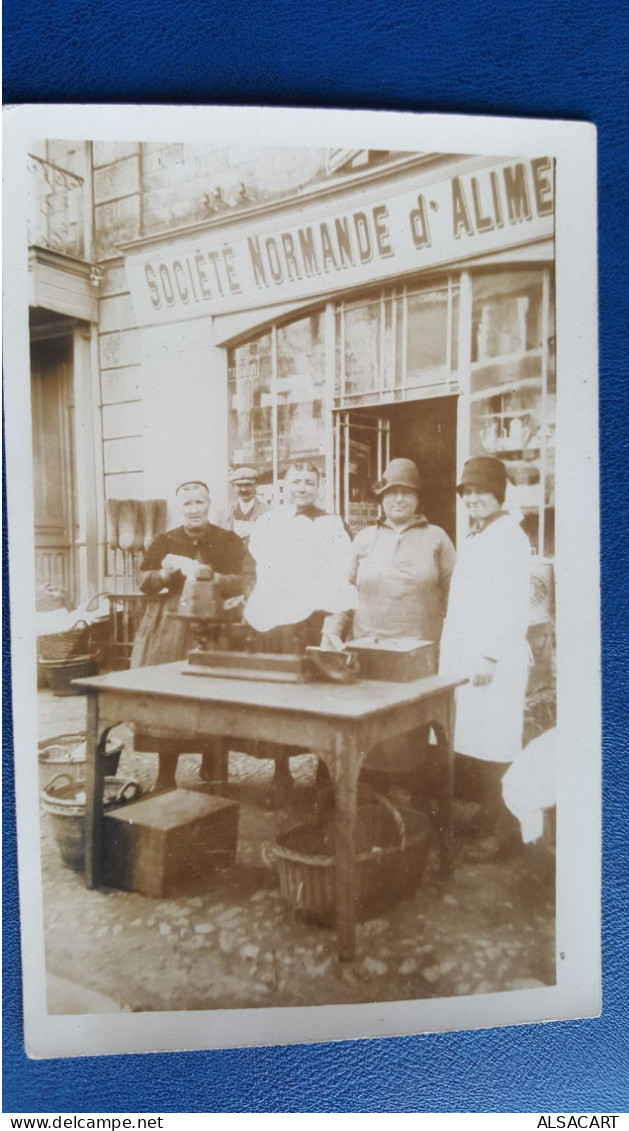 Carte Photo , Société Normande D'alimentation - Shops