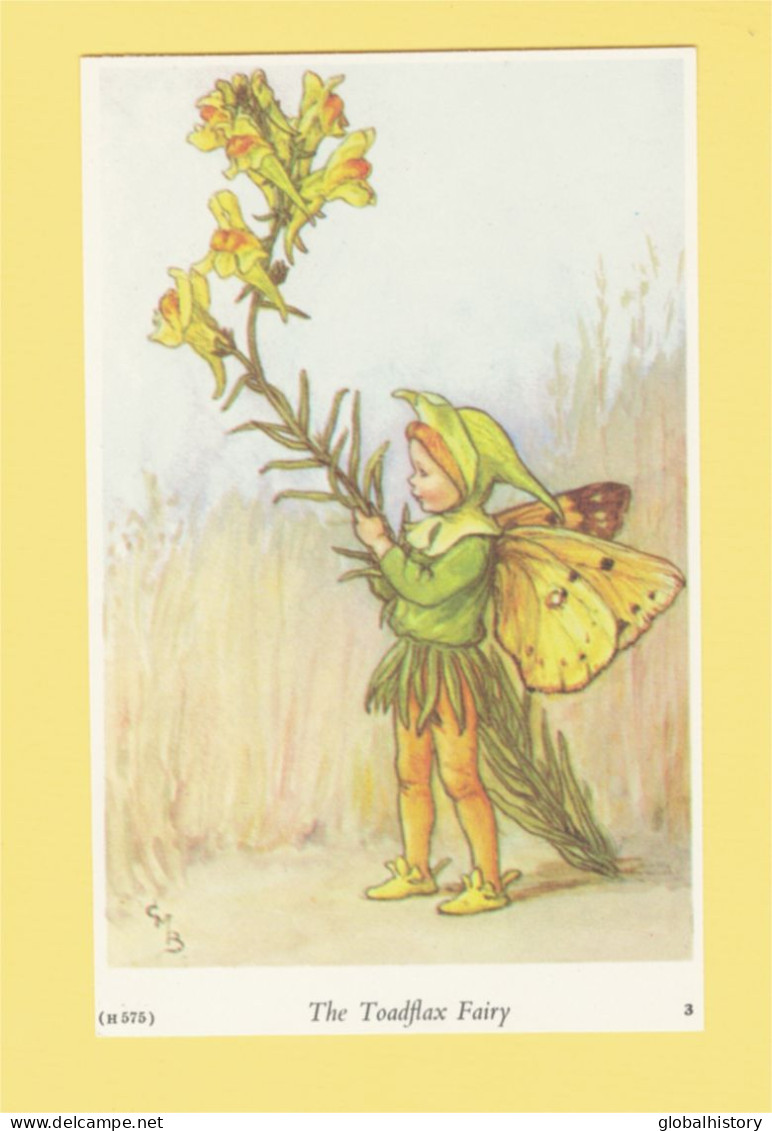 XB2352  ARTIST SIGNED "" THE TOADFLAX  FAIRY "" BY FAMOUS CECILY MARY BARKER NO PC BACK - Fiabe, Racconti Popolari & Leggende