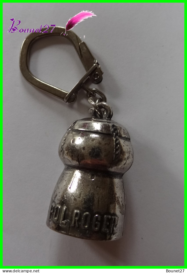 Porte-clefs - 1 porte clé métal moderne pivotant CHAMPAGNE