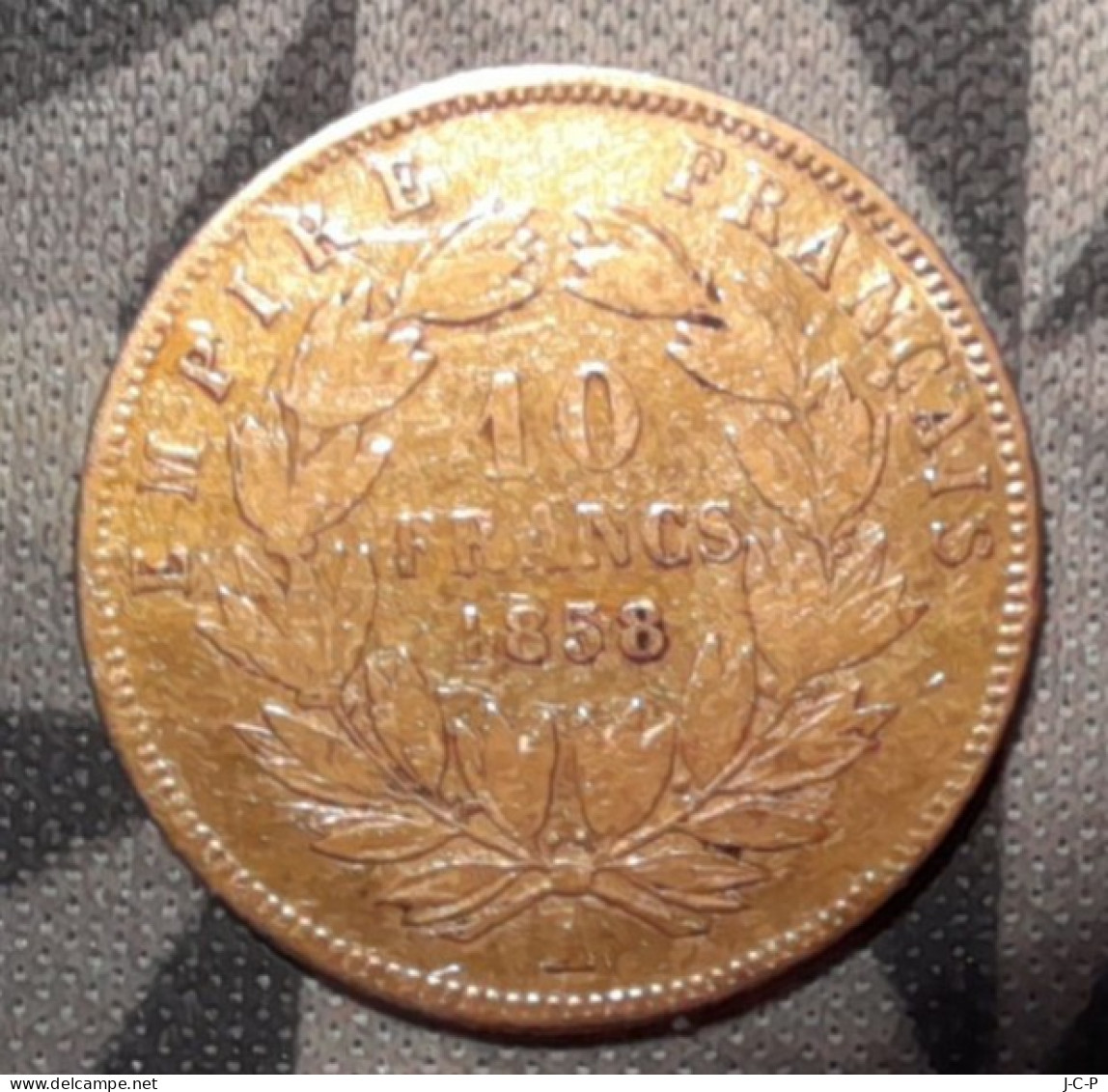 10 Francs Napoléon III Tête Nue 1858 A - 10 Francs (oro)