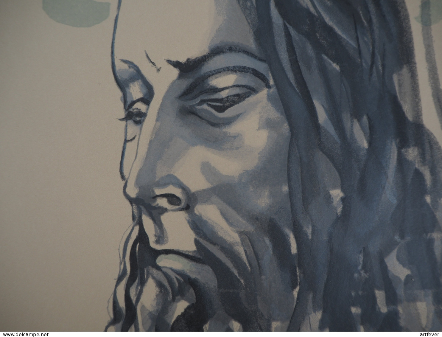 Tsuguharu Léonard FOUJITA : Le Christ, Gravure Originale Signée - Estampes & Gravures