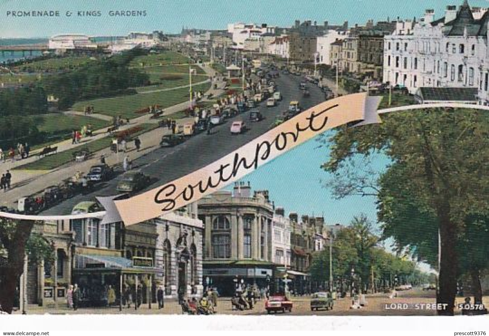 Southport Lancashire, UK -  Postcard - Used 1962 E28 - Southport