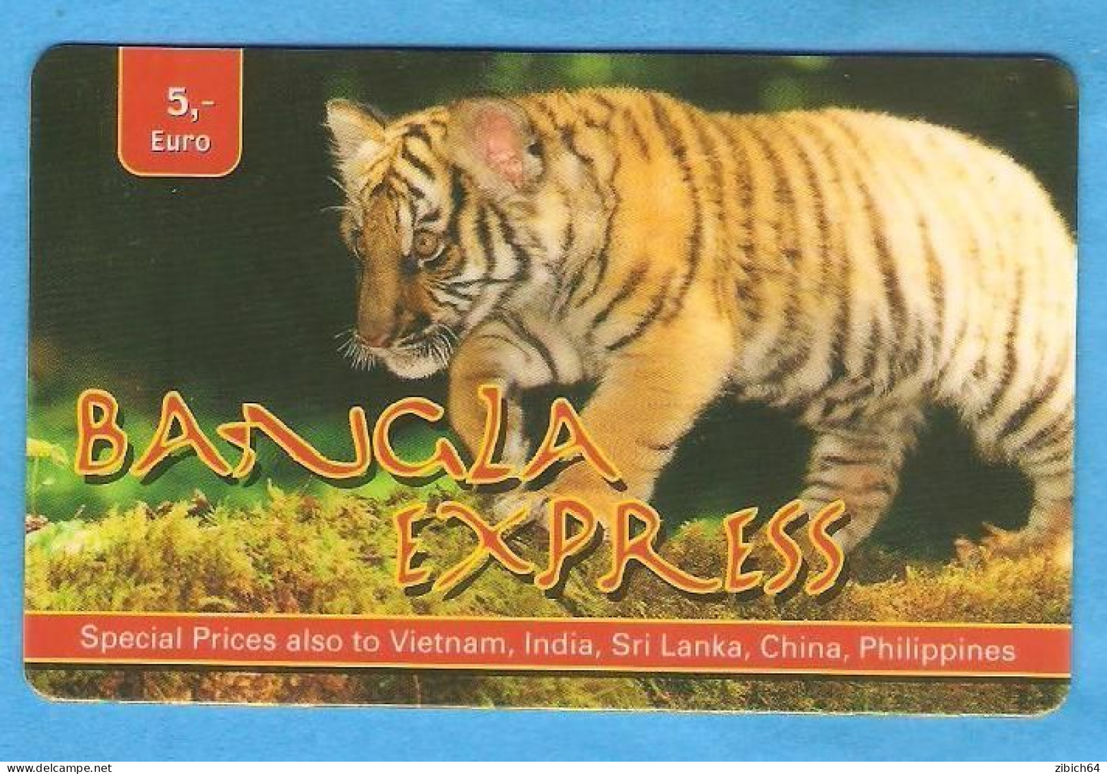 Prepaid Phonecard TIGER - Andere & Zonder Classificatie