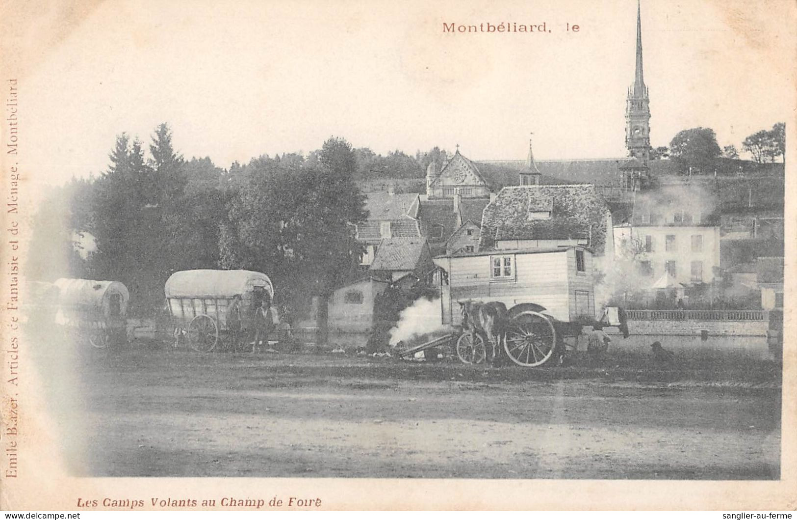 CPA 25 MONTBELIARD / LES CAMPS VOLANTS AU CHAMP DE FOIRE - Otros & Sin Clasificación