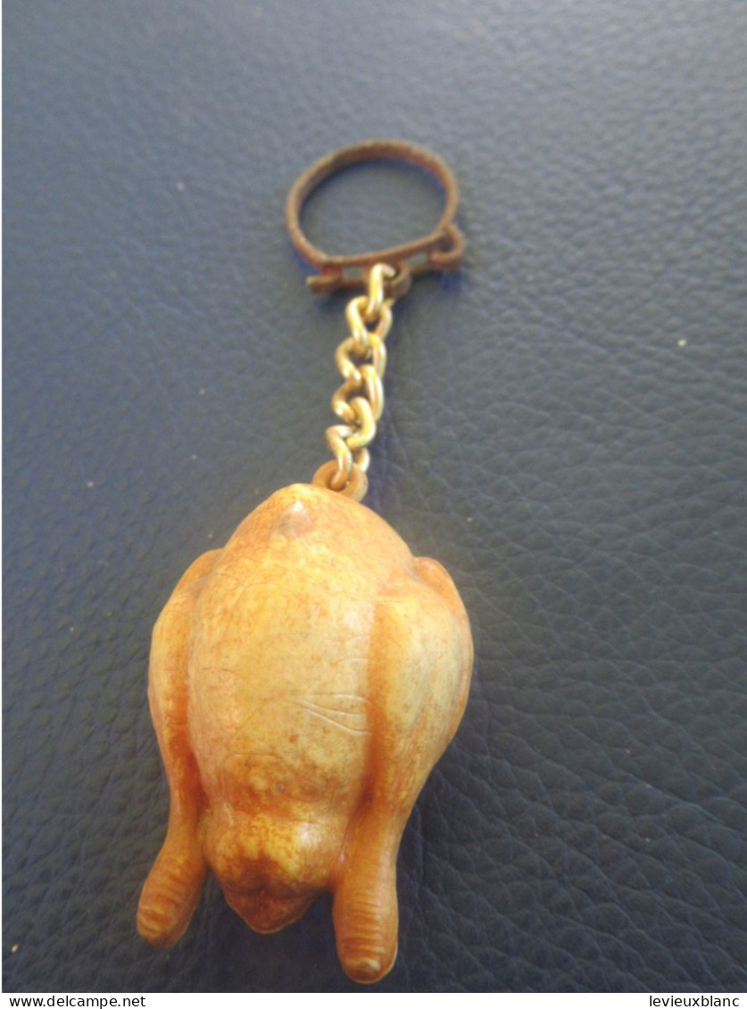 Porte-clé Ancien/Volaille/Poulet De BRESSE/ Modèle Déposé / Plastique /vers 1960-1970     POC672 - Key-rings