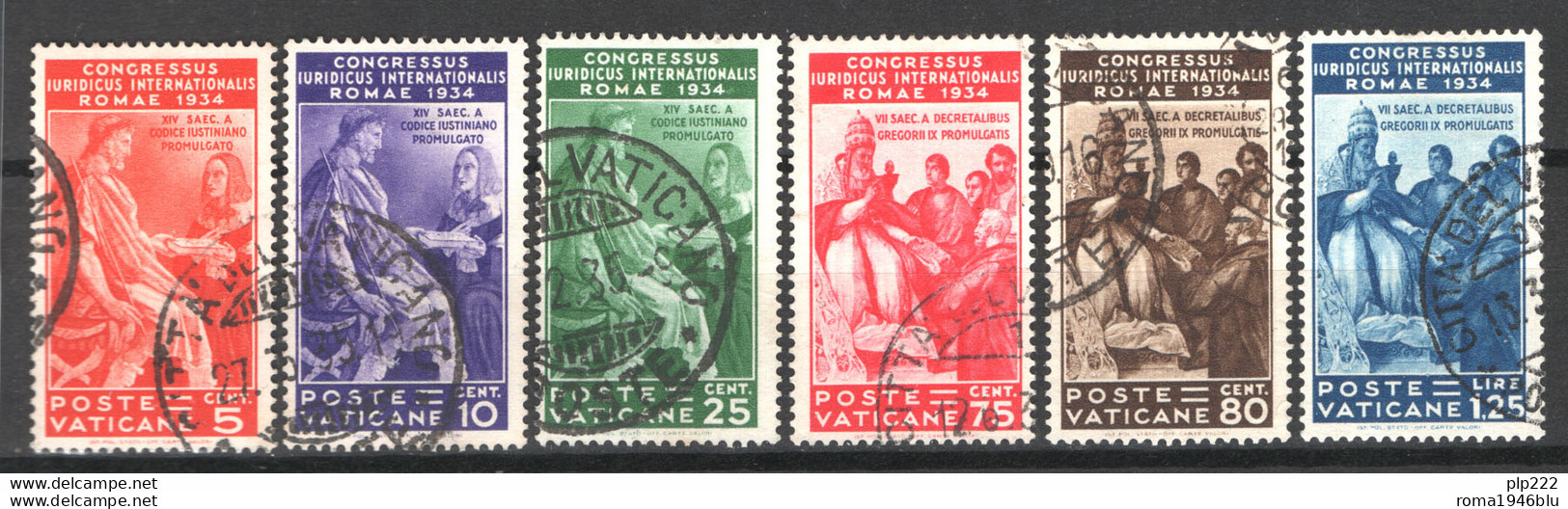 Vaticano 1935 Giuridico Sass.35/46 O/Used VF/F - Used Stamps