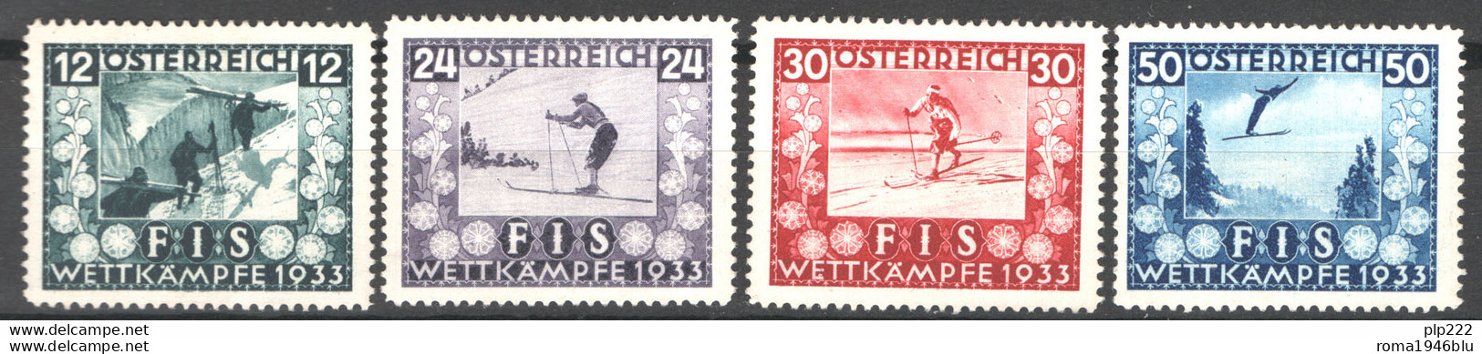 Austria 1933 Unif.426/29 **/MNH VF/F - Unused Stamps