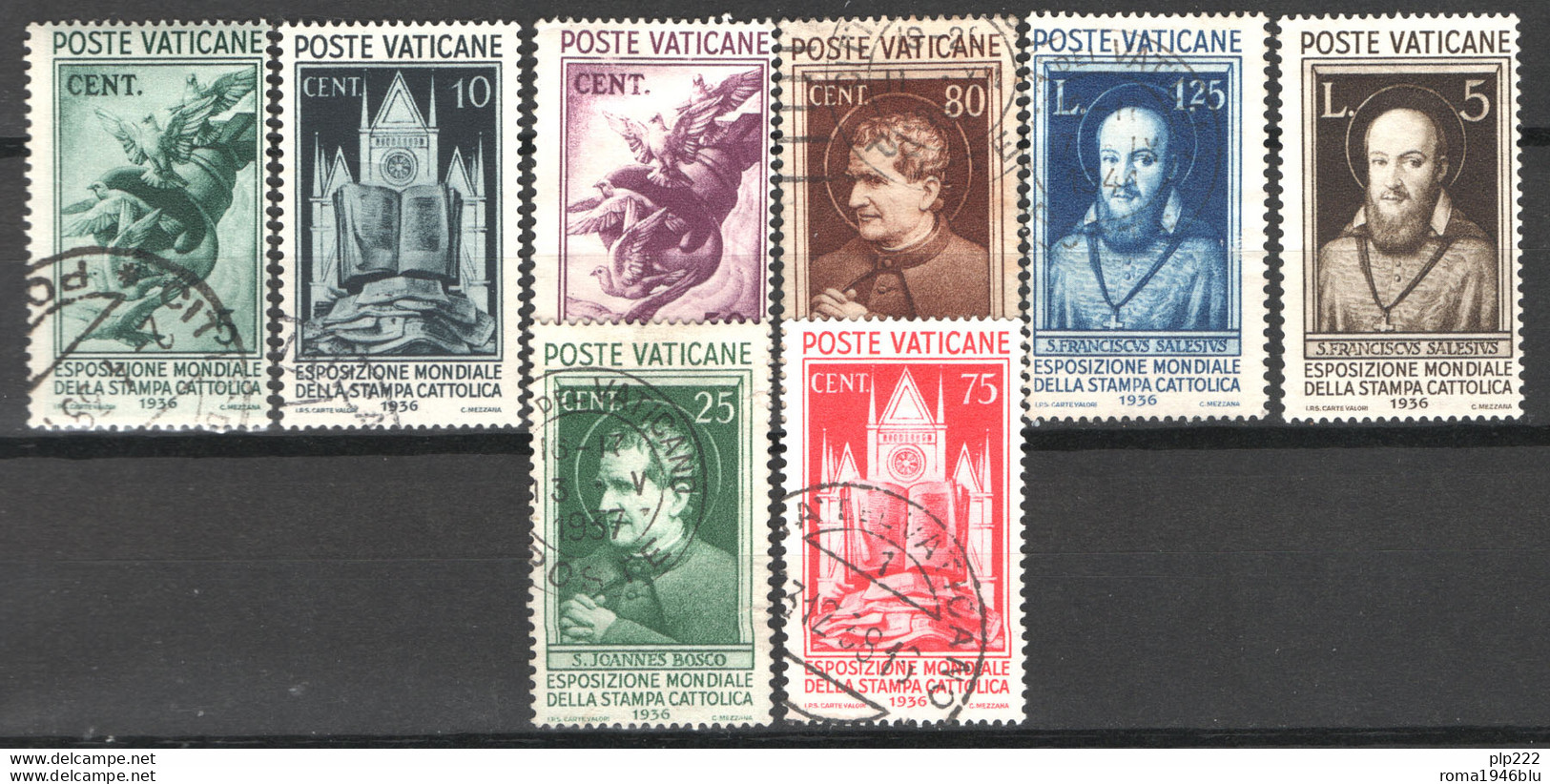 Vaticano 1936 Stampa Cattolica Sass.47/54 O/Used VF/F - Usados