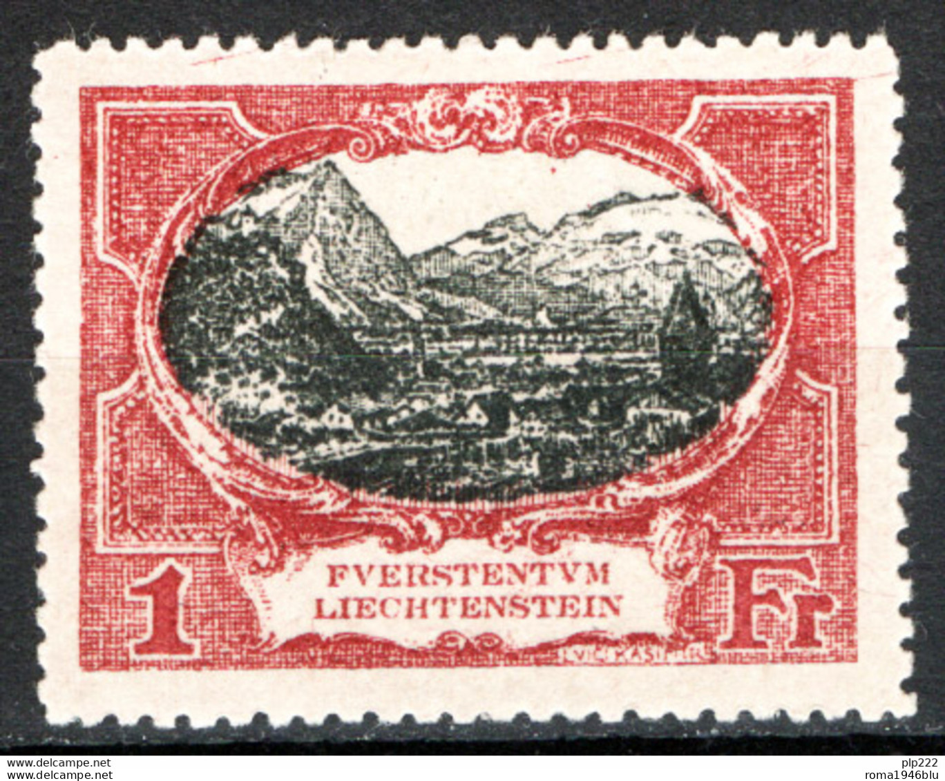 Liechtenstein 1921 Unif. 59 **/MVLH VF Signed Diena - Ongebruikt