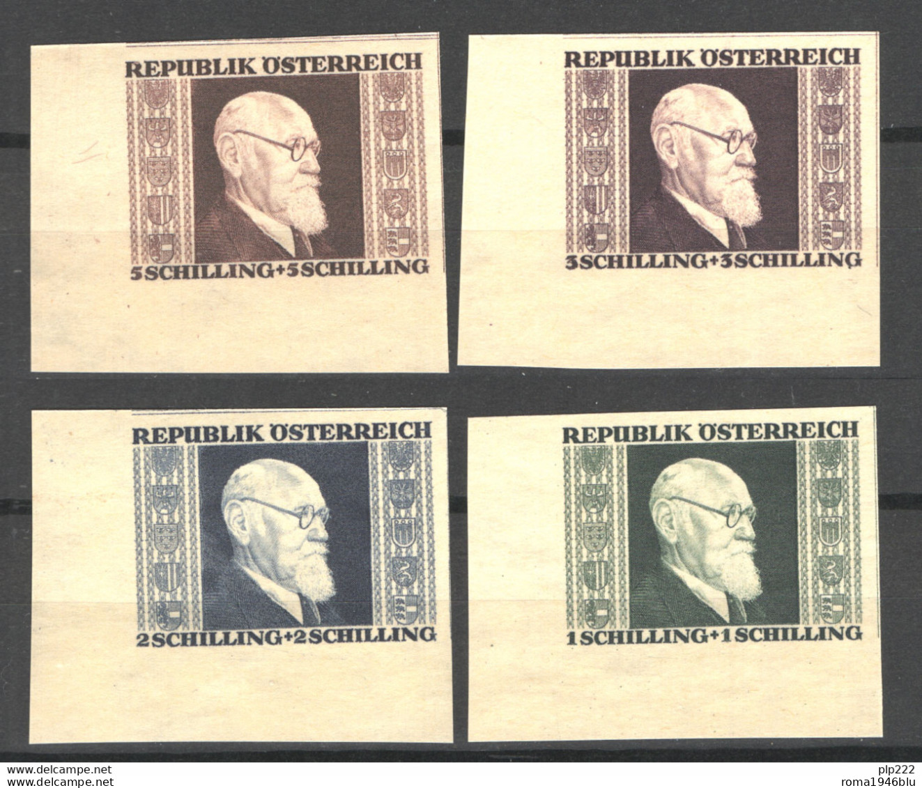 Austria 1946 Unif. 634A/37A **/MNH VF - Unused Stamps