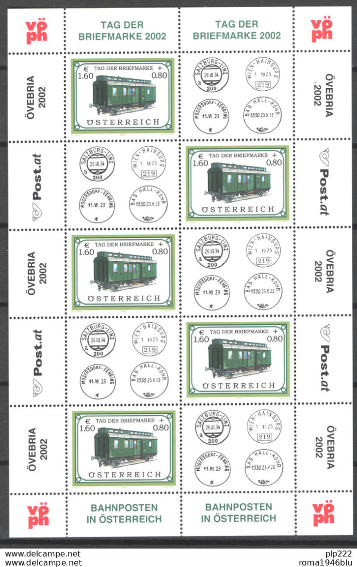 Austria 2002 Unif. 2212 Minisheet Of 5 **/MNH VF - Blocks & Sheetlets & Panes