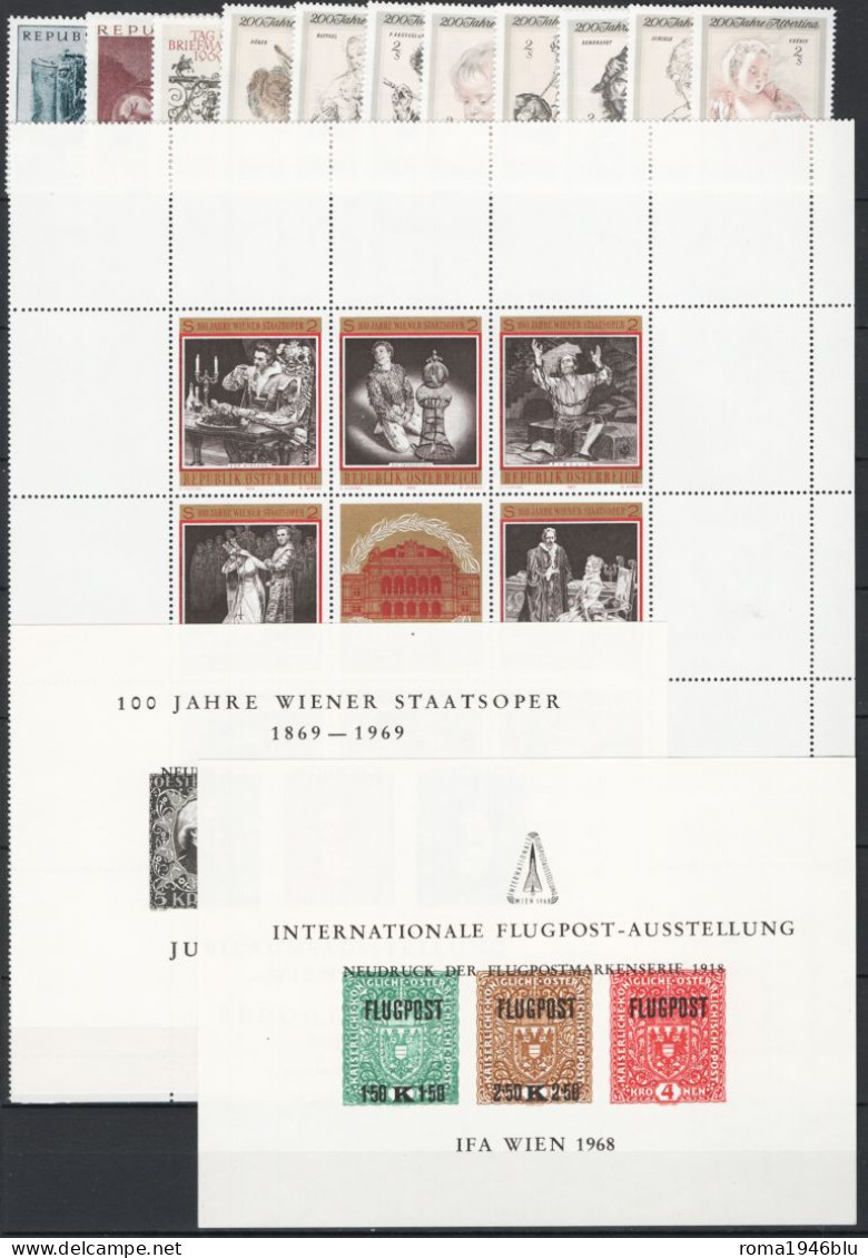 Austria 1960/69 Annate Complete / Complete Year Set **/MNH VF - Années Complètes