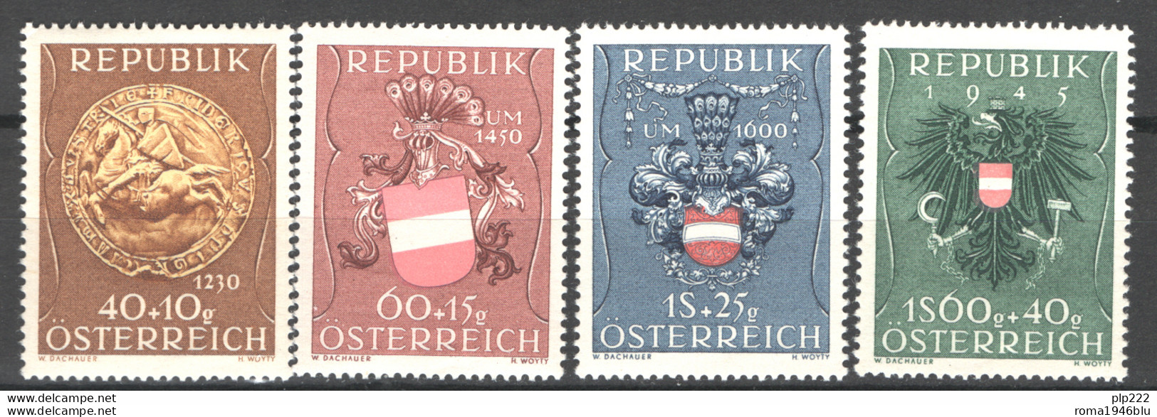 Austria 1949 Unif. 773/76 **/MNH VF - Ongebruikt