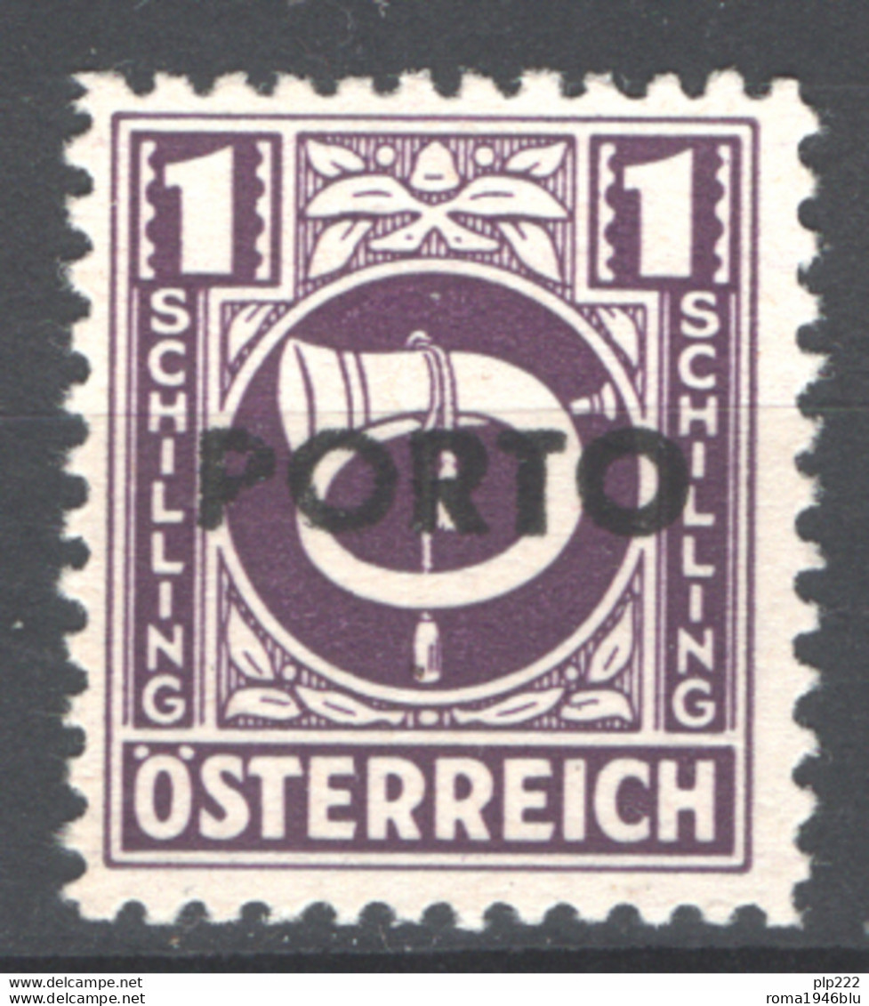 Austria 1946 Segnatasse Unif. S197 VarietÃ  Di Soprastampa/overprint Variety **/MNH VF/F - Impuestos