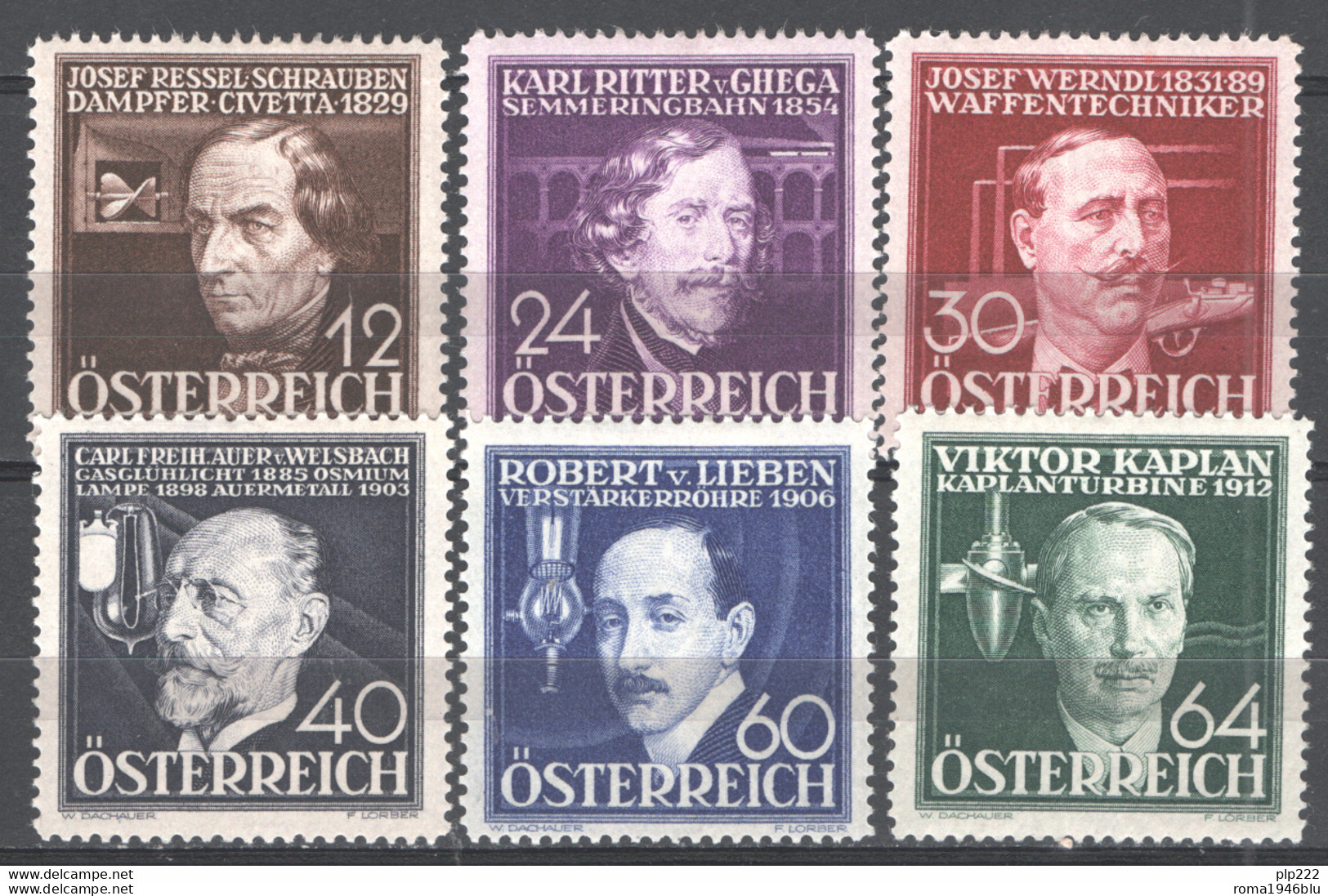 Austria 1936 Unif.489/94 **/MNH VF - Neufs