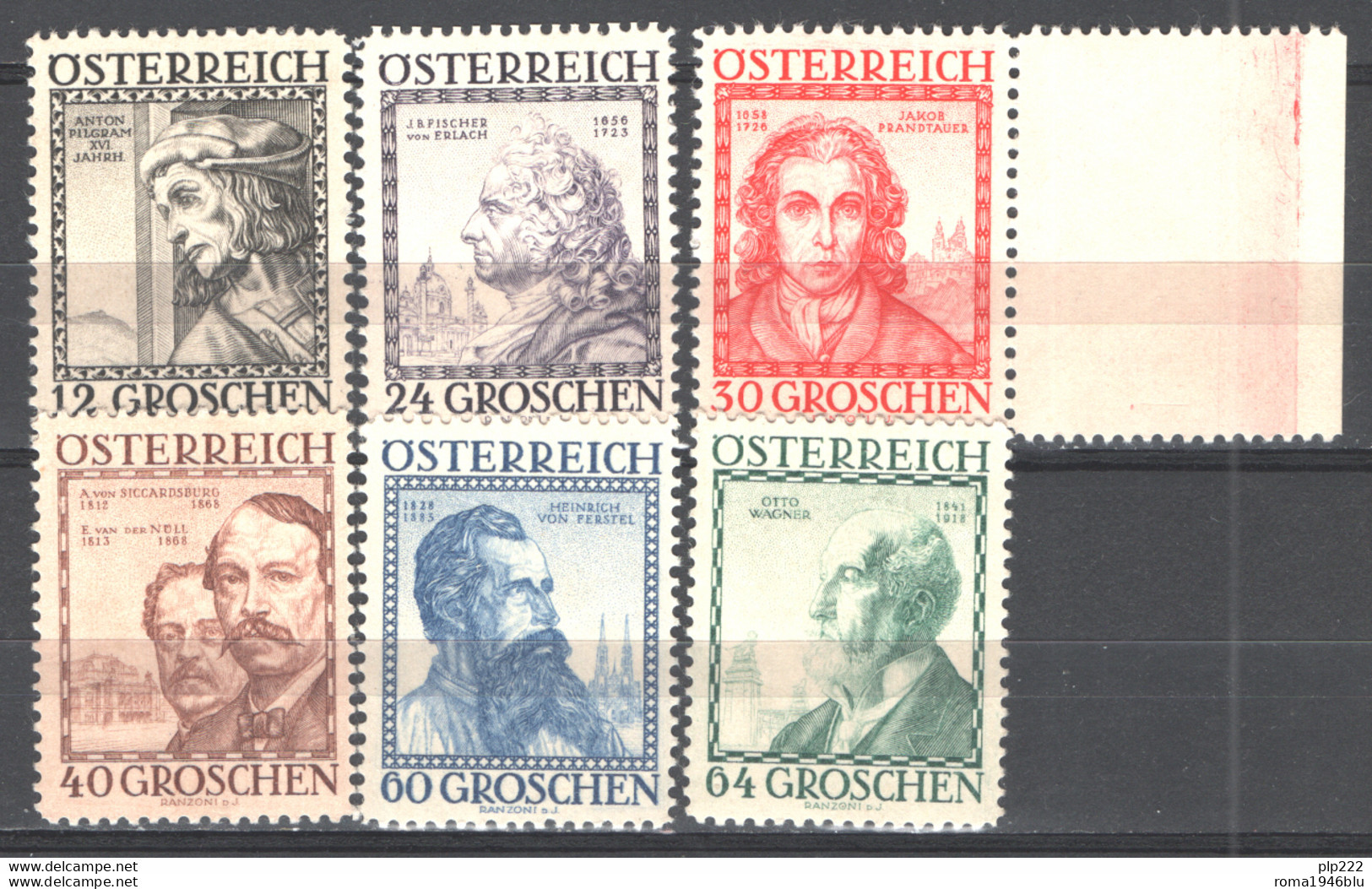 Austria 1934 Unif.460A/65 **/MNH VF - Unused Stamps