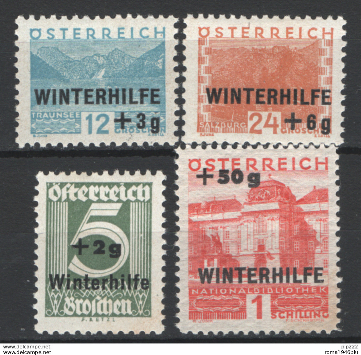 Austria 1933 Unif.437/40 */MH VF/F - Unused Stamps