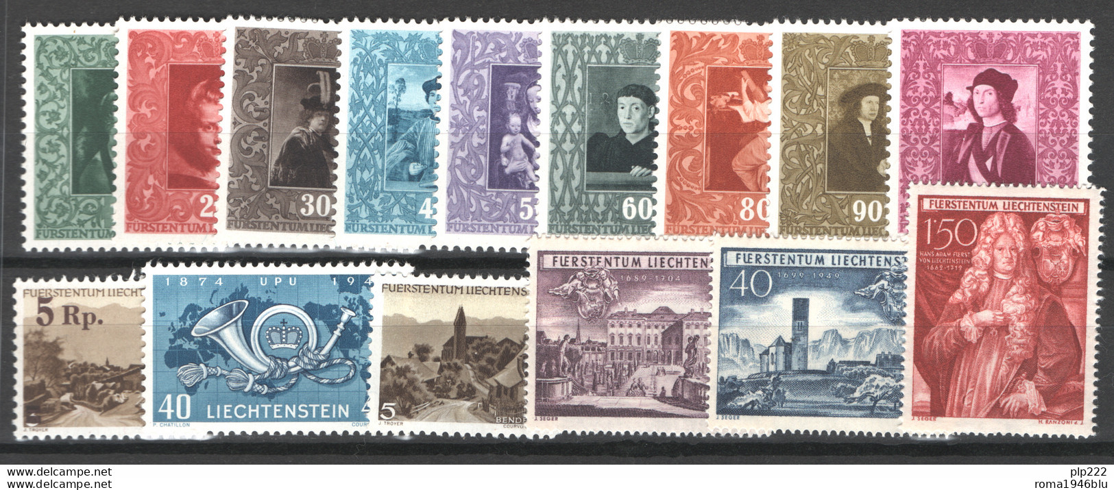 Liechtenstein 1949 Annata Quasi Completa / Almost Complete Year Set **/MNH VF - Años Completos