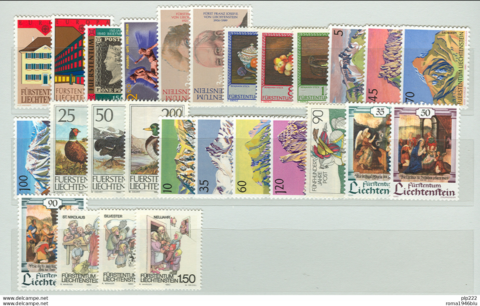 Liechtenstein 1990/94 Annate Complete / Complete Year Set **/MNH VF - Annate Complete