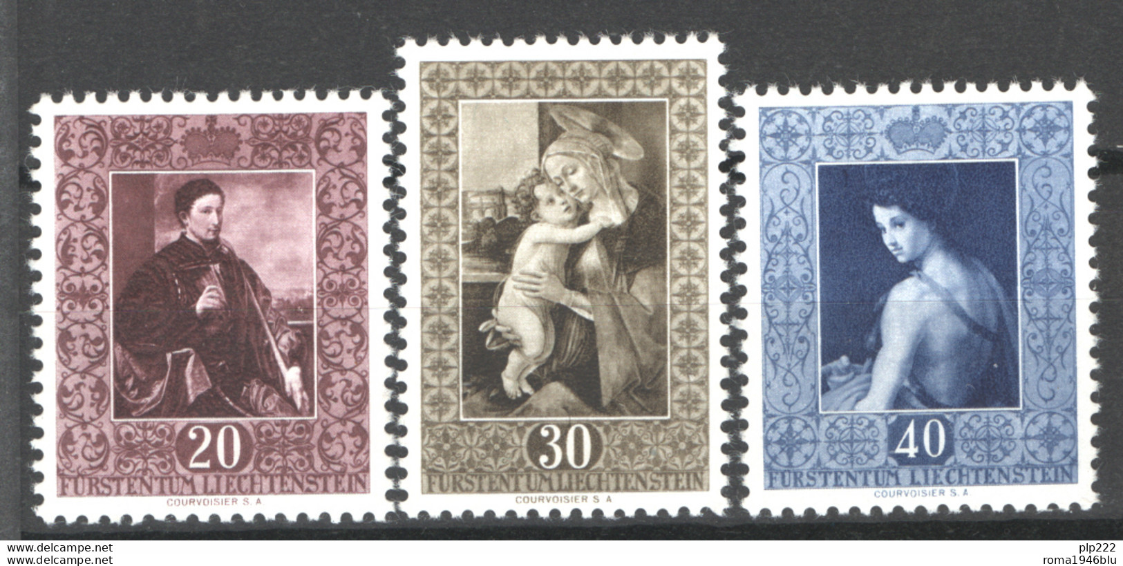 Liechtenstein 1952 Unif.268/70 **/MNH VF - Neufs