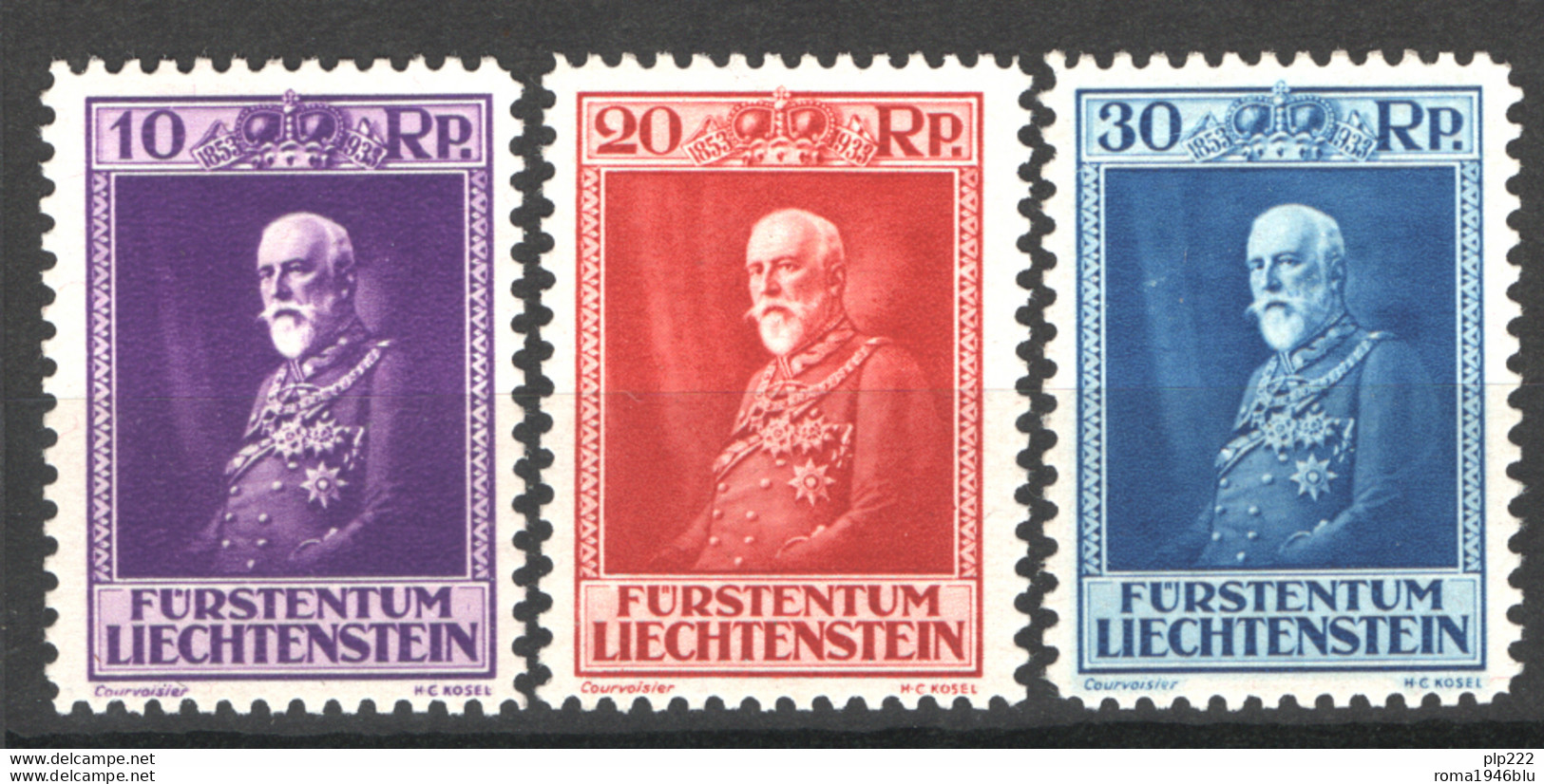 Liechtenstein 1933 Unif. 114/16 **/MNH VF - Ongebruikt