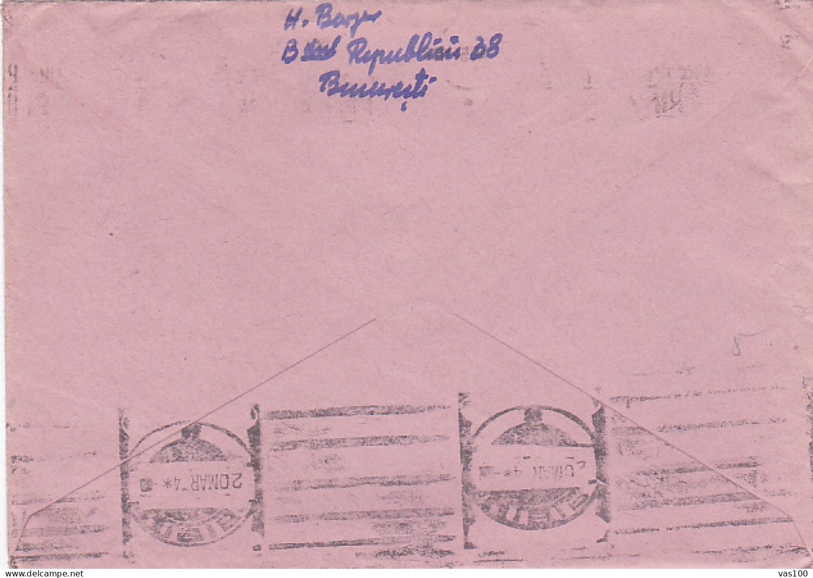FOLKLORE ART, POTTERY, DANCE, COSTUMES, STAMPS ON COVER, 1954, ROMANIA - Cartas & Documentos