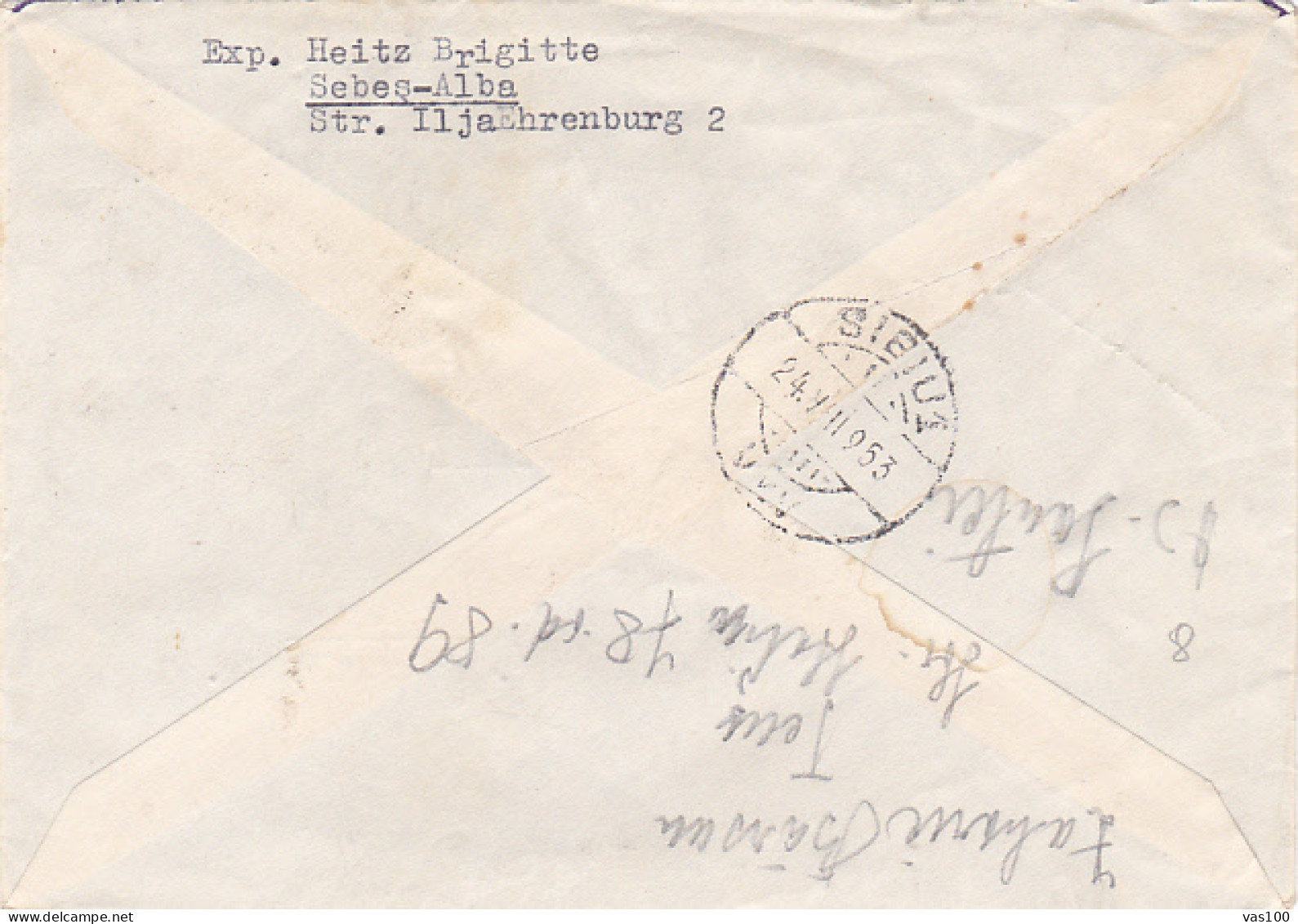 TABLE TENNIS WORLD CHAMPIONSHIPS, STAMP ON COVER, 1955, ROMANIA - Lettres & Documents