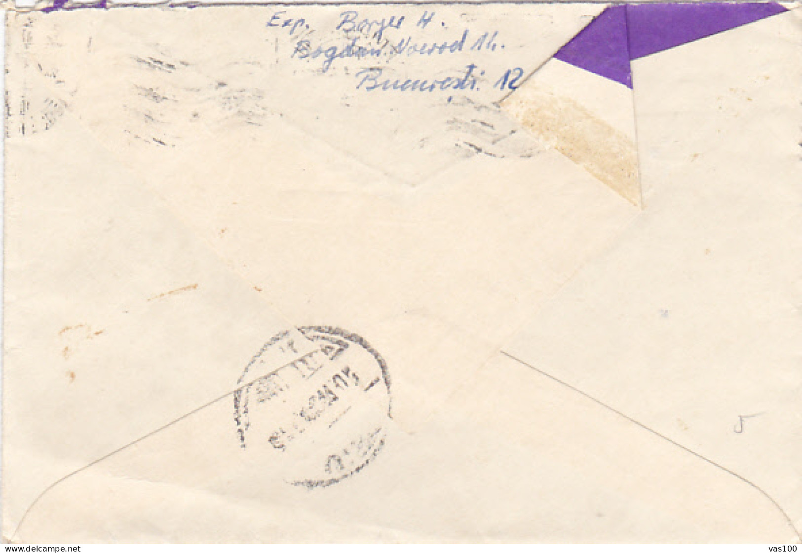 IVAN MICHURIN, BIOLOGIST, STAMP ON COVER, 1955, ROMANIA - Cartas & Documentos