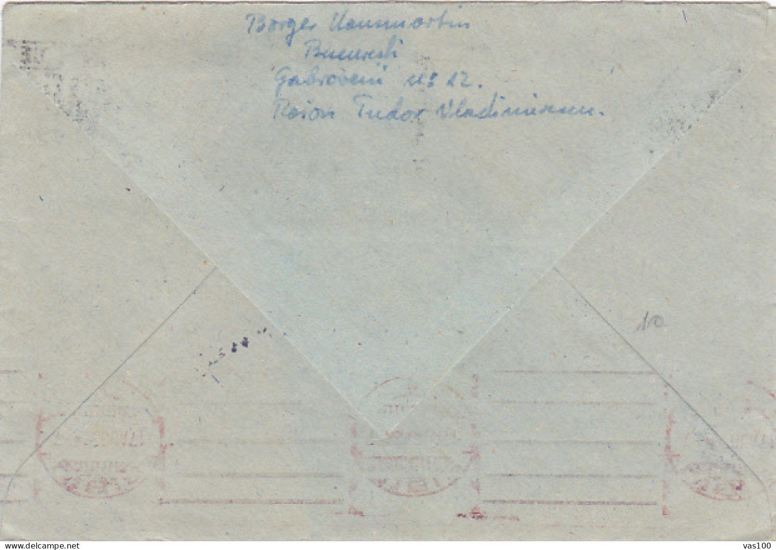 POSTAL SERTVICES SPECIAL POSTMARKS, REPUBLIC COAT OF ARMS STAMP ON COVER WITH LETTER, 1952, ROMANIA - Covers & Documents